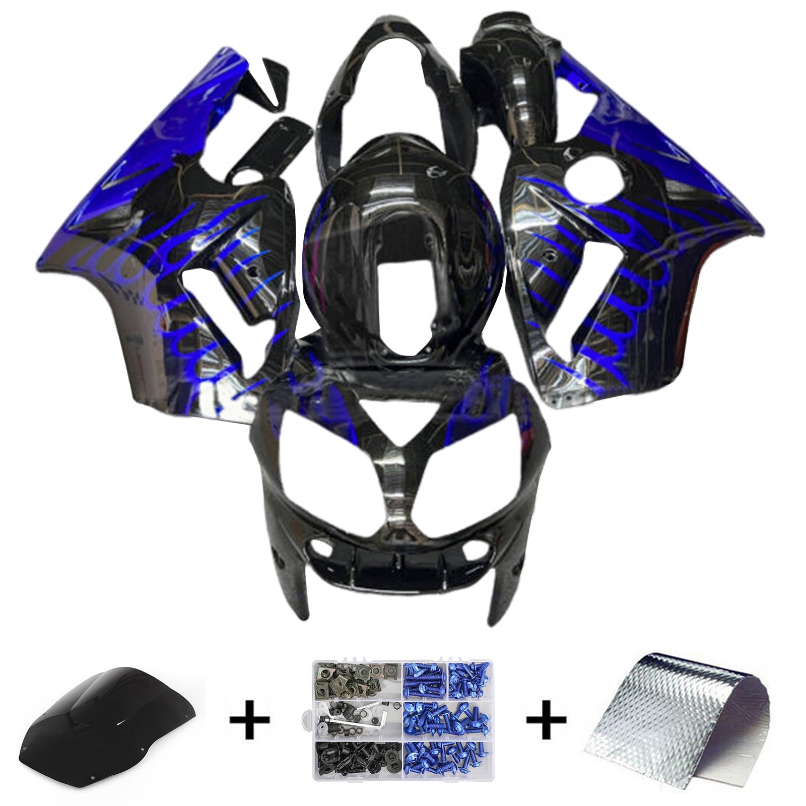 Kawasaki ZX12R 2000-2001 Fairing Kit Bodywork Plastic ABS