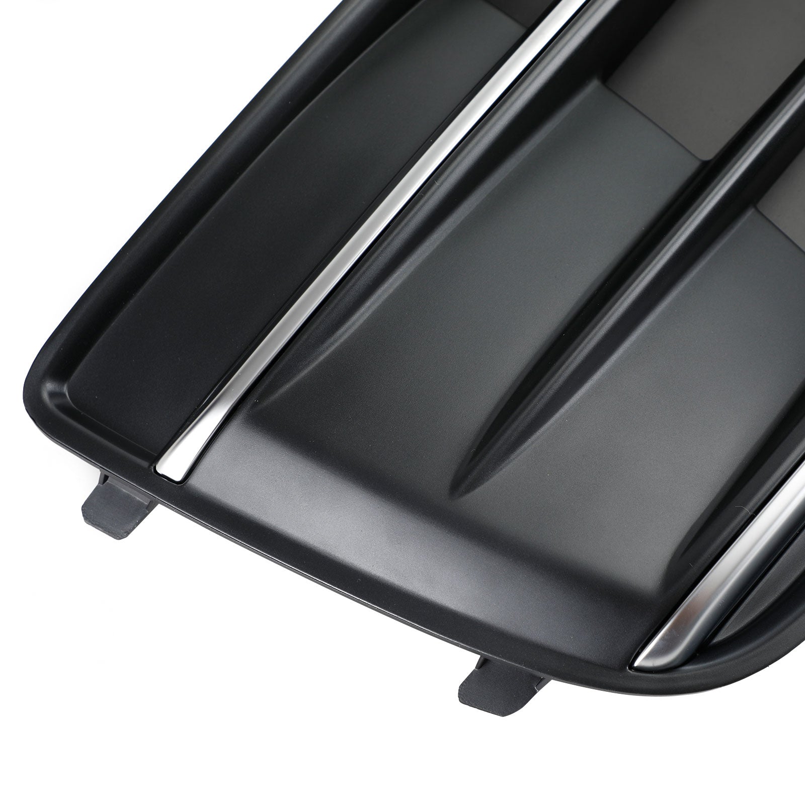 2PCS Front Bumper Cover Grille Bezel Insert Fit Audi Q5 2018-2022 Black/Chrome