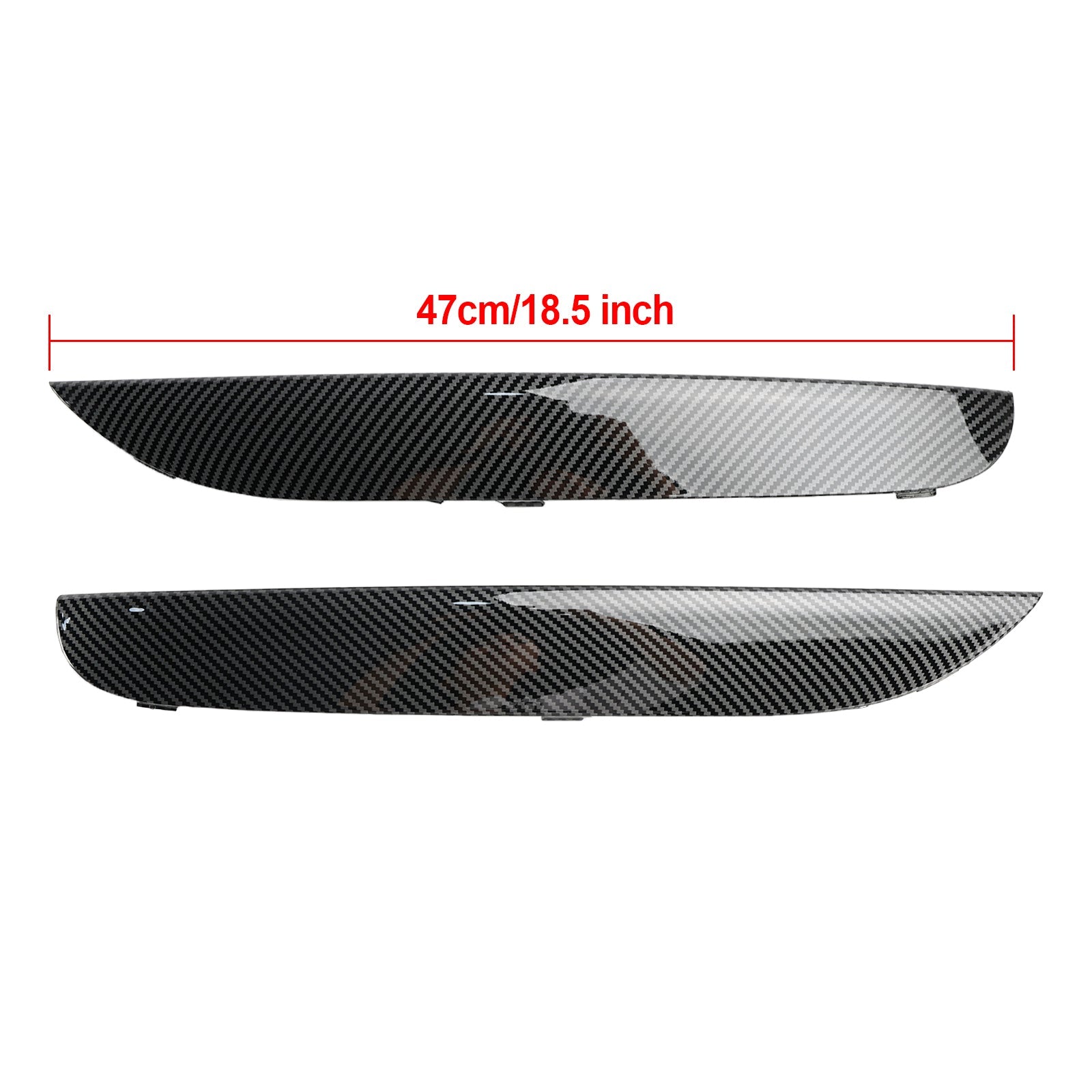 L+R Front M Sport Bumper Moulding Trims For BMW 7 Series F01 F02 2009-2015