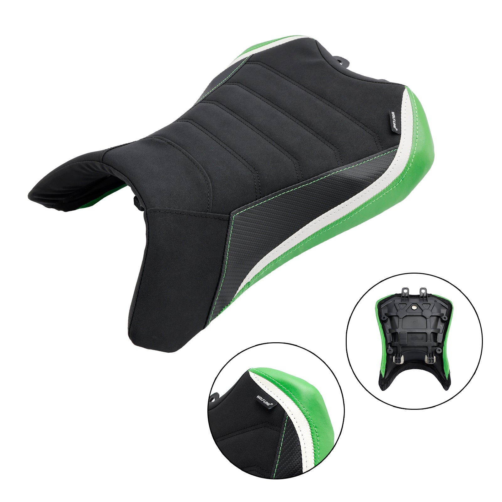 2022-2023 KAWASAKI Ninja 1000SX Front Driver Raider Seat Pillion Saddle Green