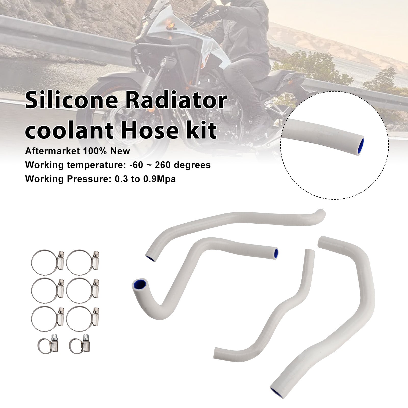 Silicone Radiator coolant Hose For Honda NX400 NX500 CB500 CB500F/X/R