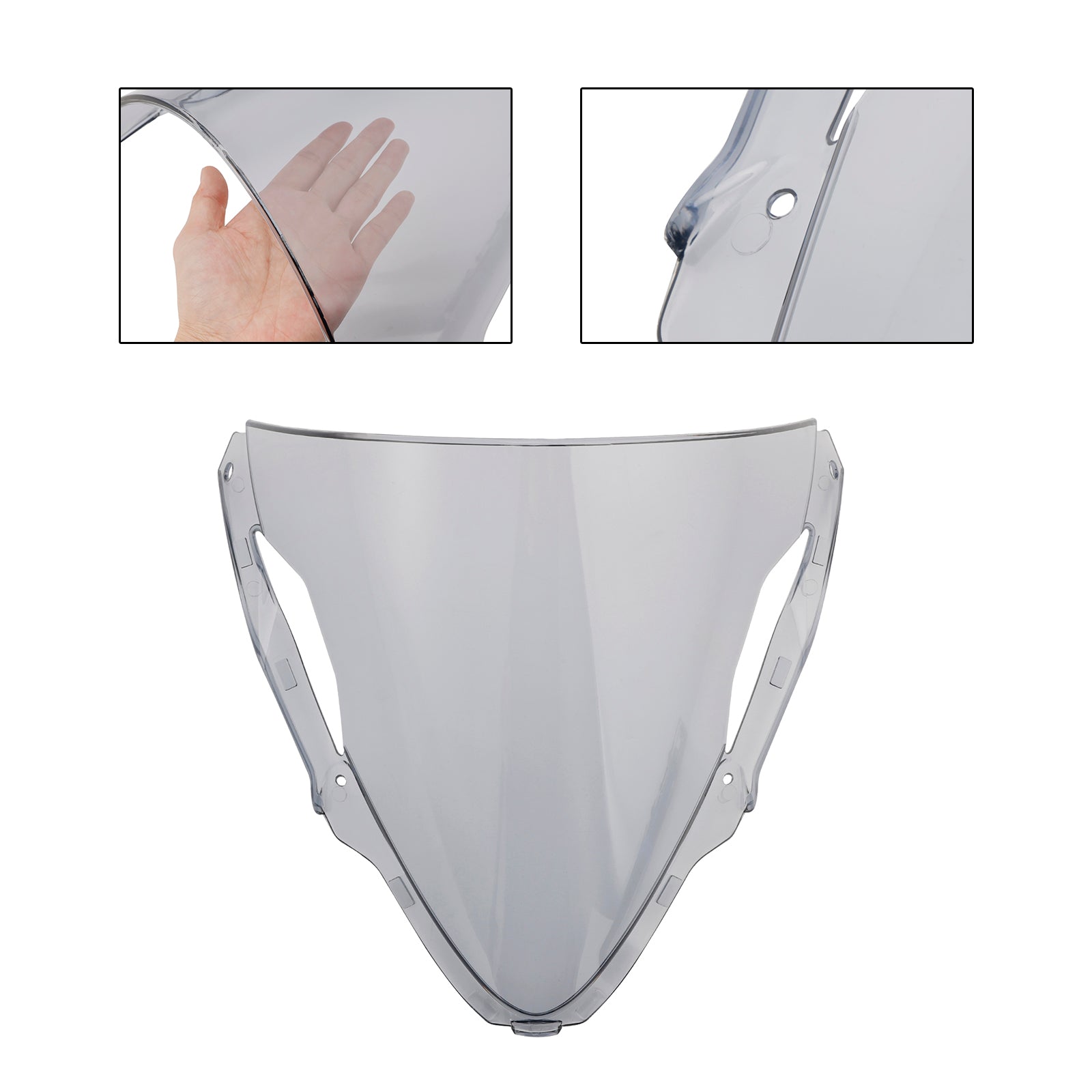 kawasaki ZX-6R 2024 용 앞 유리 윈드 스크린