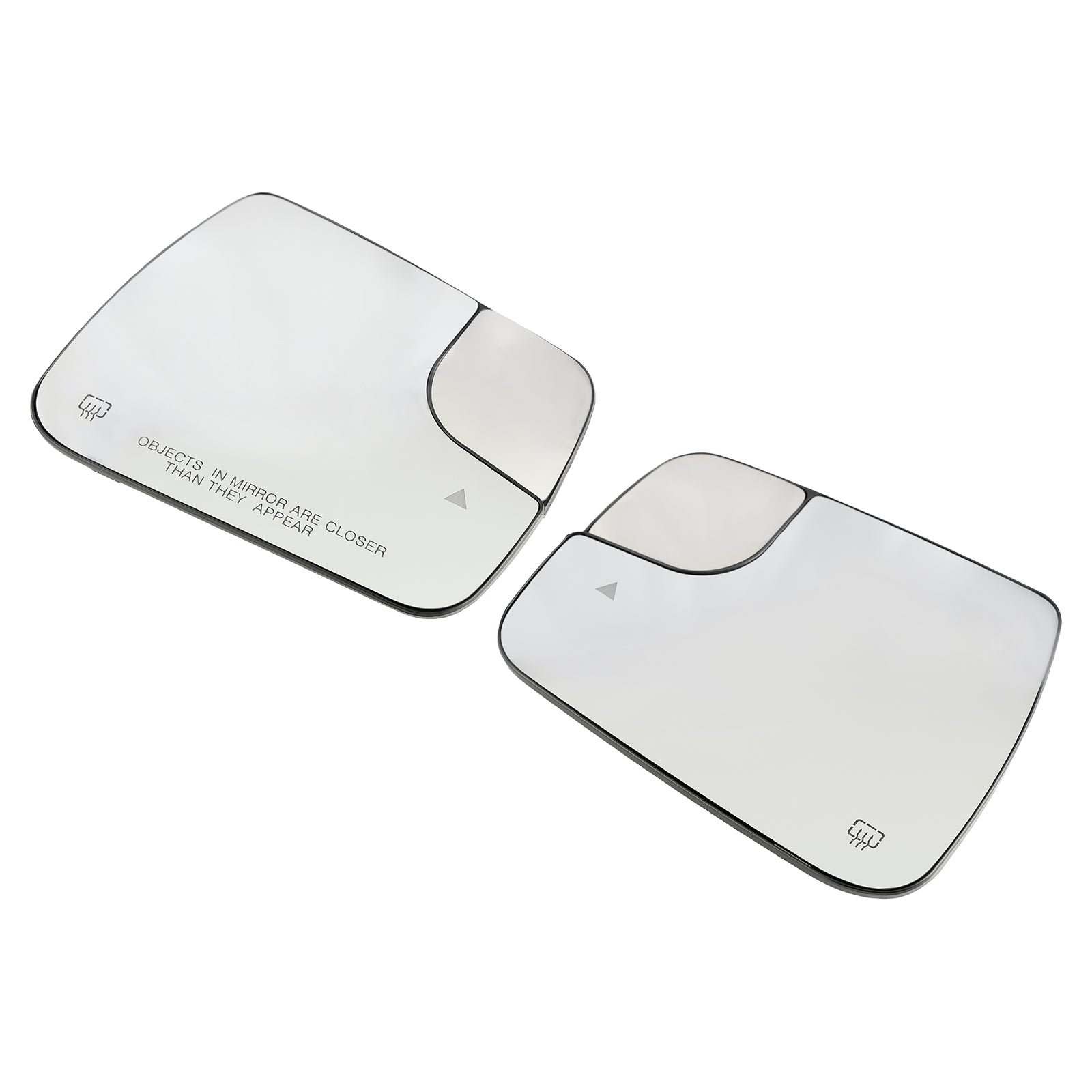 Dodge Ram 1500 2500 2019-2022 2 x Blind Spot + Heat Exterior Mirror Glass