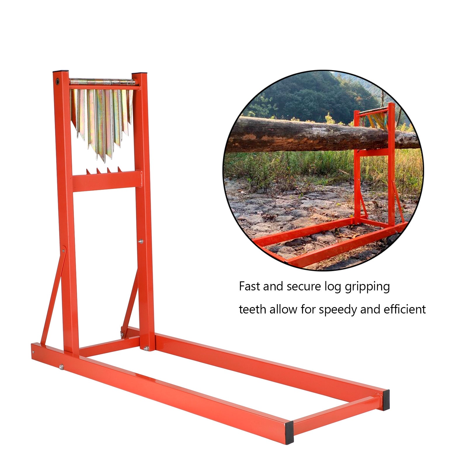 Log Stand Chainsaw Log Saw Bench Wood Folding Saw Horse Smart Holder Heavy Duty