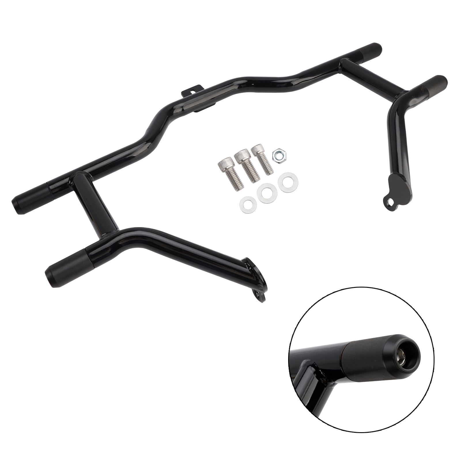 For Harley CVO Road King FLHRSE5 2013/Road King FLHRSE6 2014 Black Engine Guard Crash Bar Frame Protector Bumper