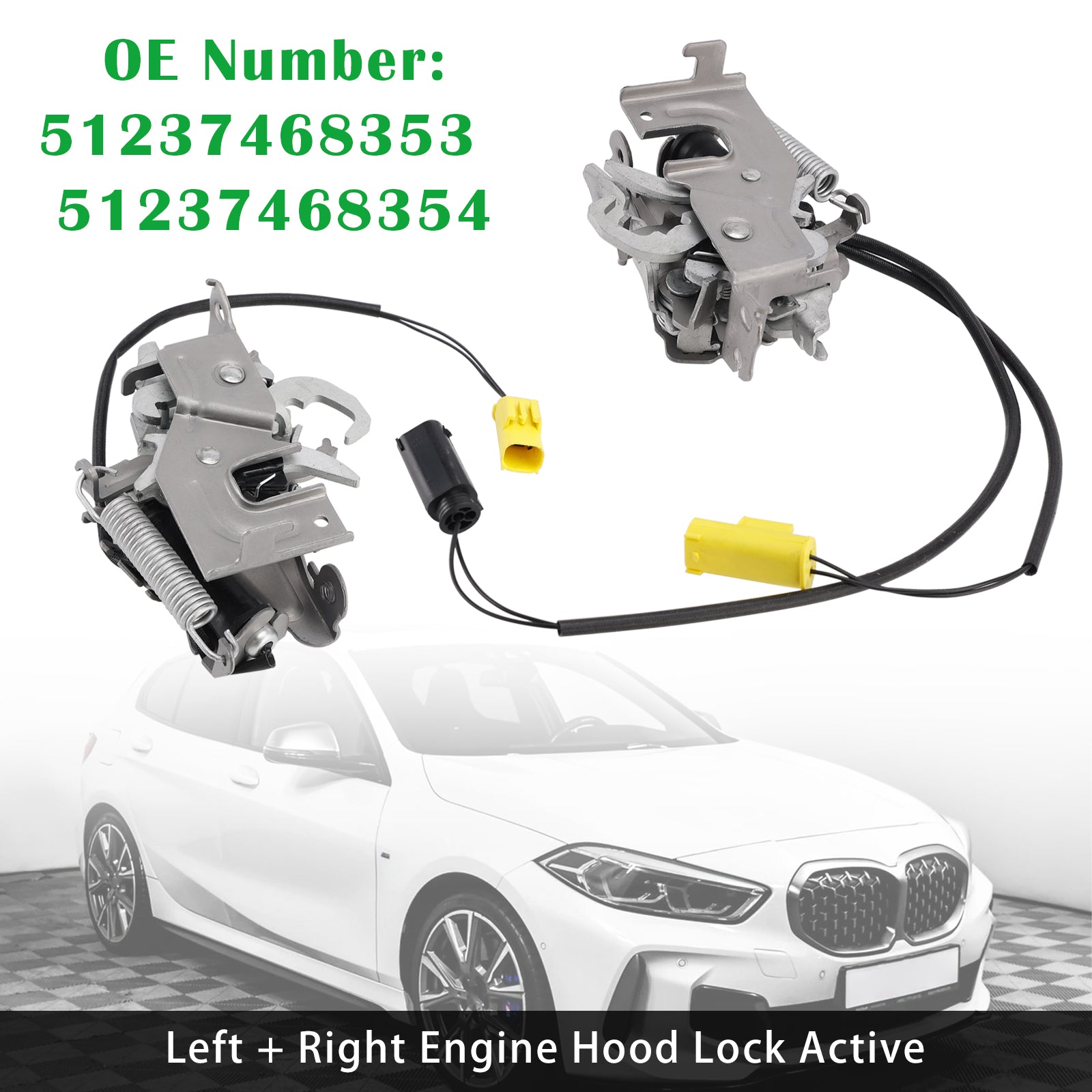 2019-2024 For BMW 1 F40 Left Right Hood Lock 51237468353