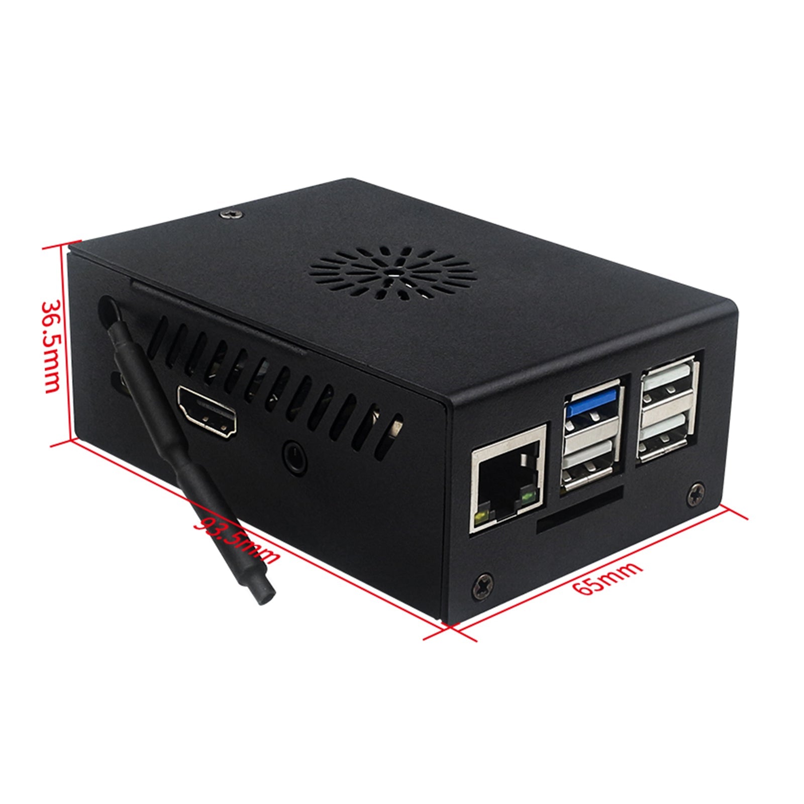 New Orange Pi 3B Metal Case Orange Pi 3B Aluminum Alloy Box Cooling Fan Cool Case