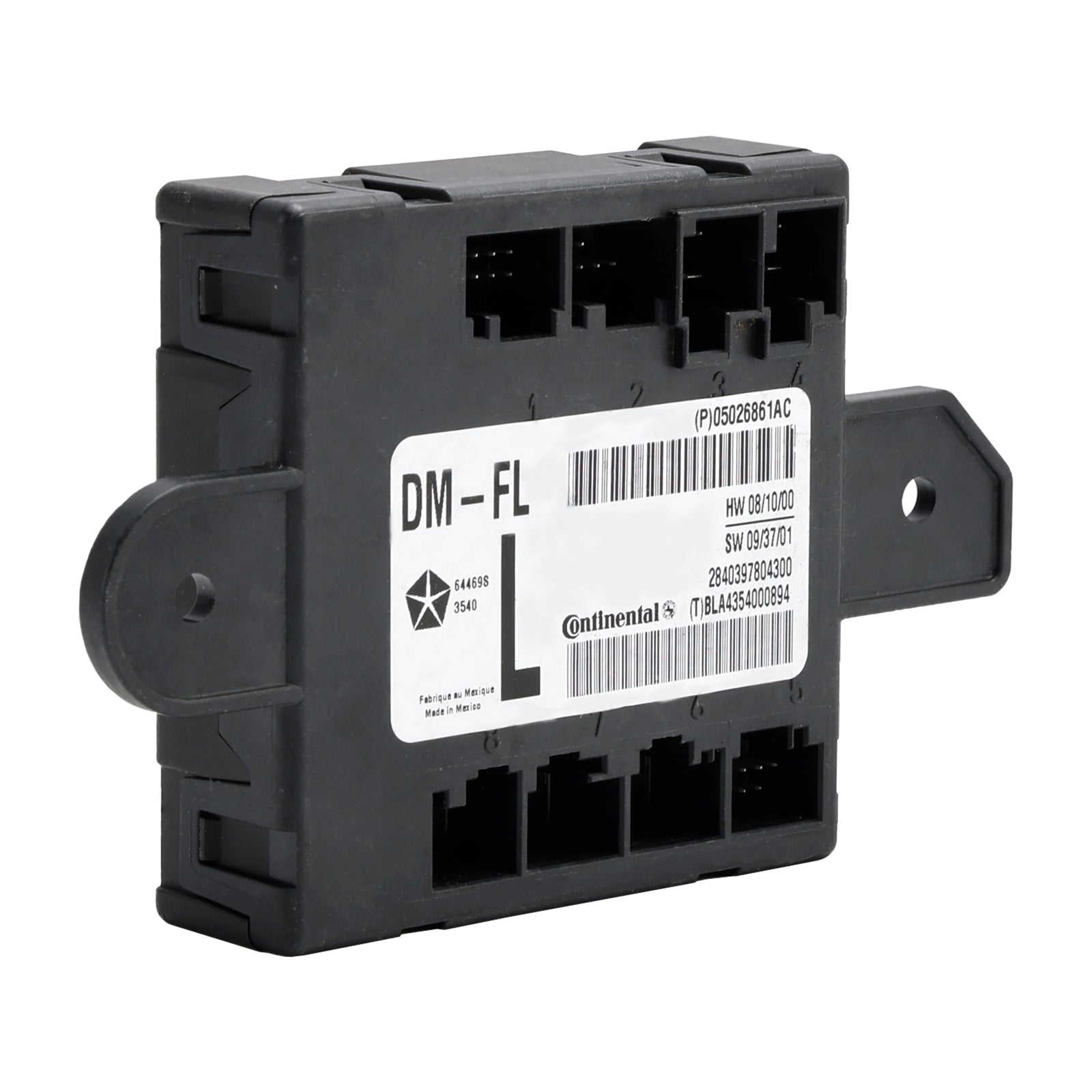 05026861AC Dodge Chrysler 2007-2020 용 전면 왼쪽 드라이버 도어 모듈