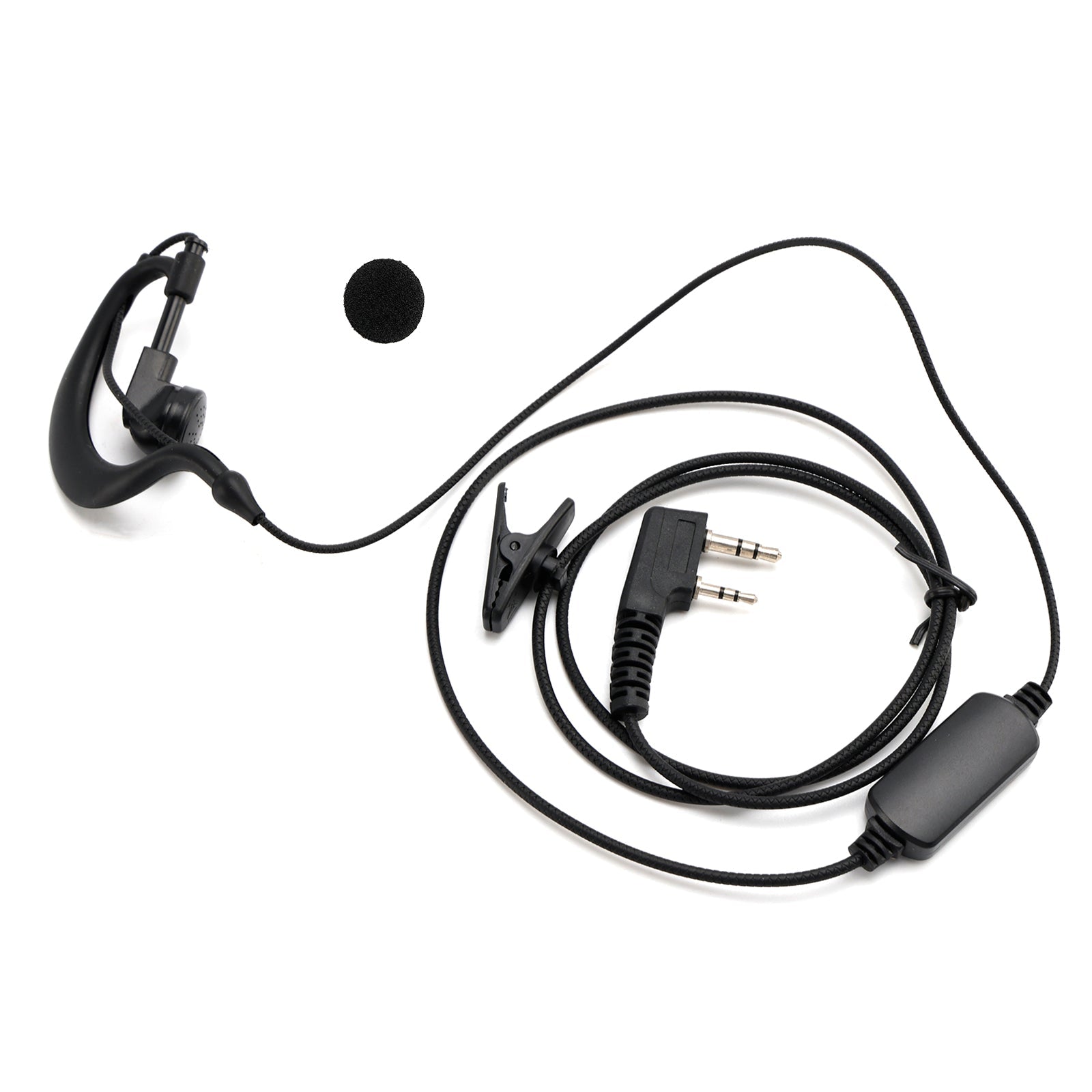 K-031 Pressure Wire Earhook Headset For TK-208 TH-D7 RPU416A KG-UVD1 TG-K4AT