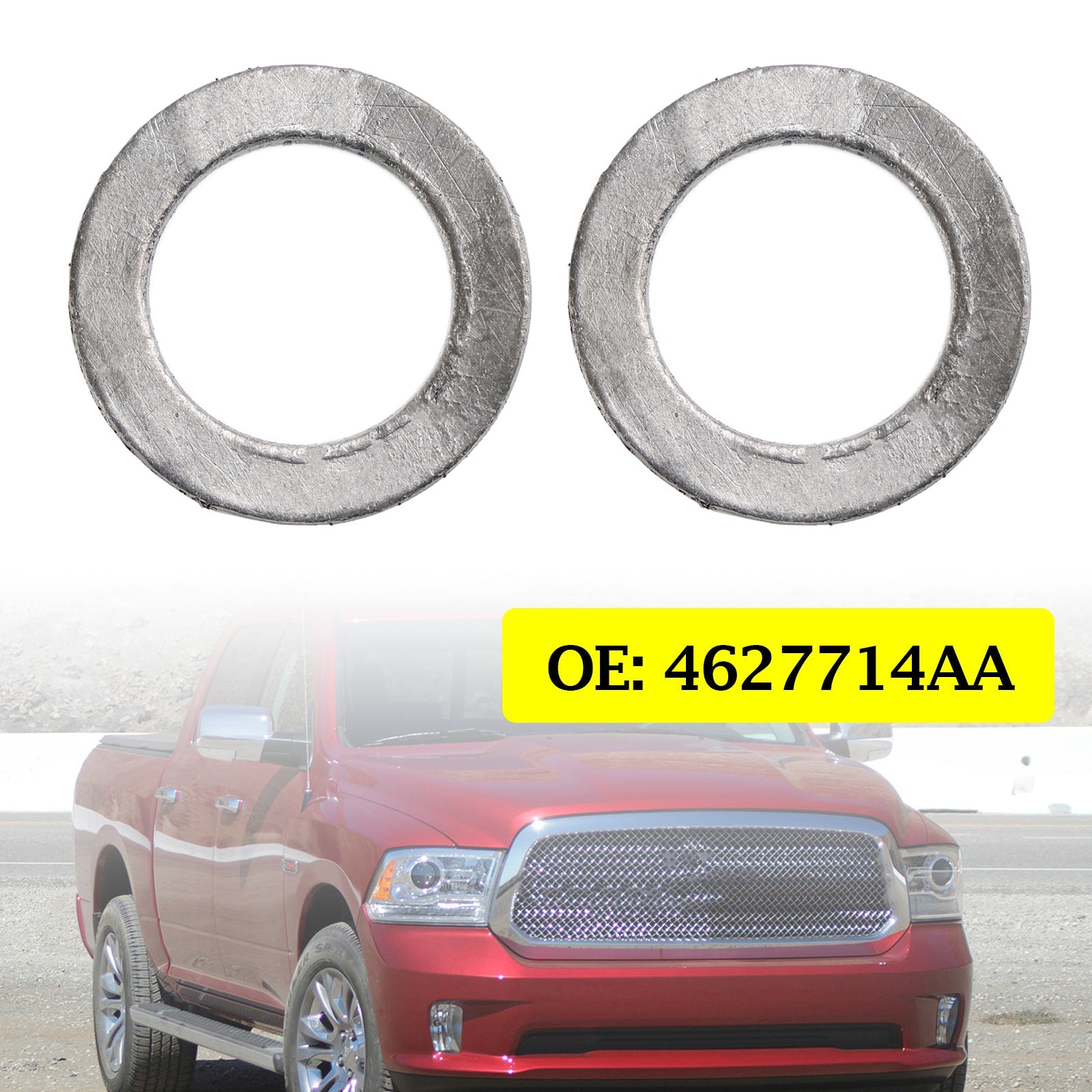 2x Exhaust Fluid DEF Injector Gasket 4627714AA for Dodge Ram 6.7L Diesel 13-18