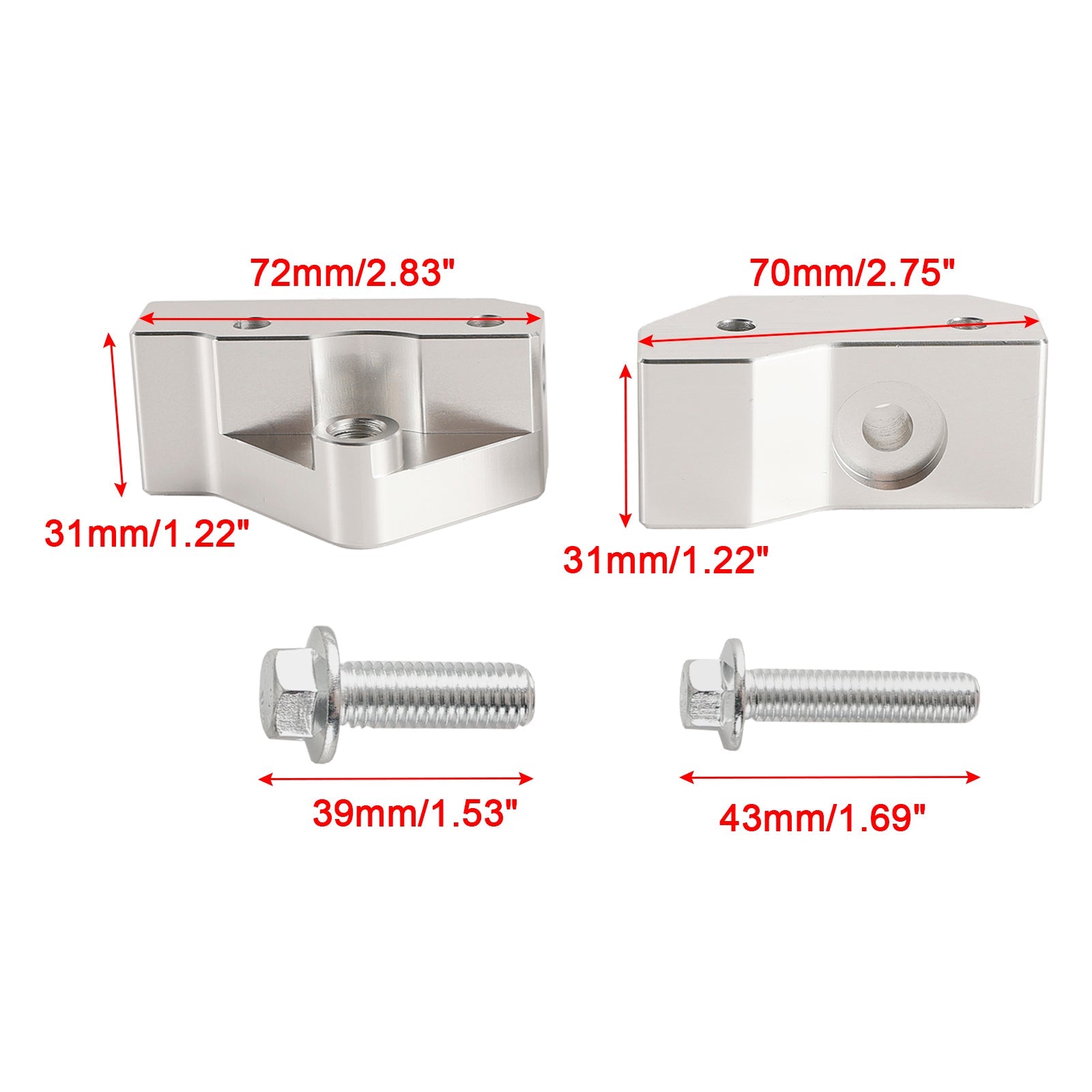 Knock Sensor Relocation Brackets for GM LS Gen 3 Engines LS1 LM7 LR4 LQ4 LS6 L59