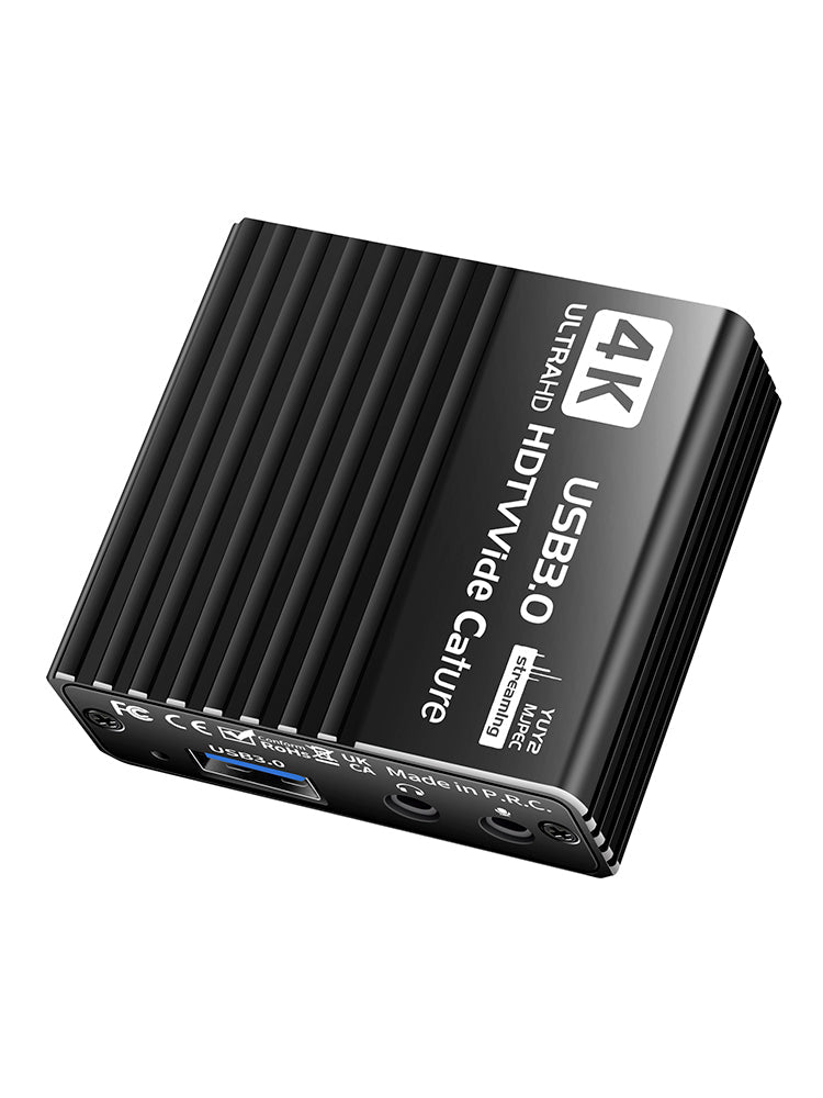 USB 3.0 Video Capture Card HDMI 4K Recording Box Game Live Broadcast Microphone