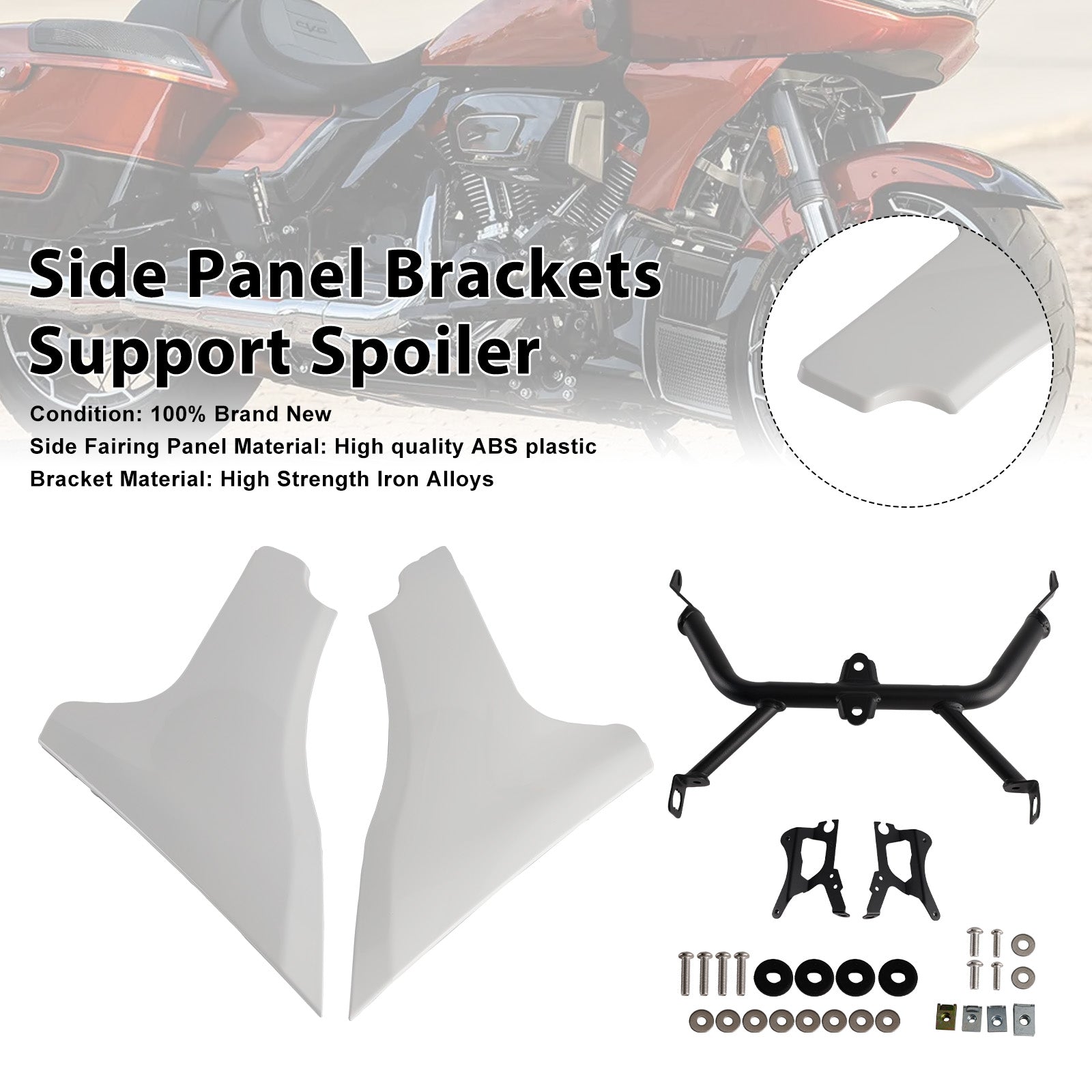 Side Panel Brackets Support Spoiler For CVO 121 117 Road Glide FLTRXSE 2023-2025