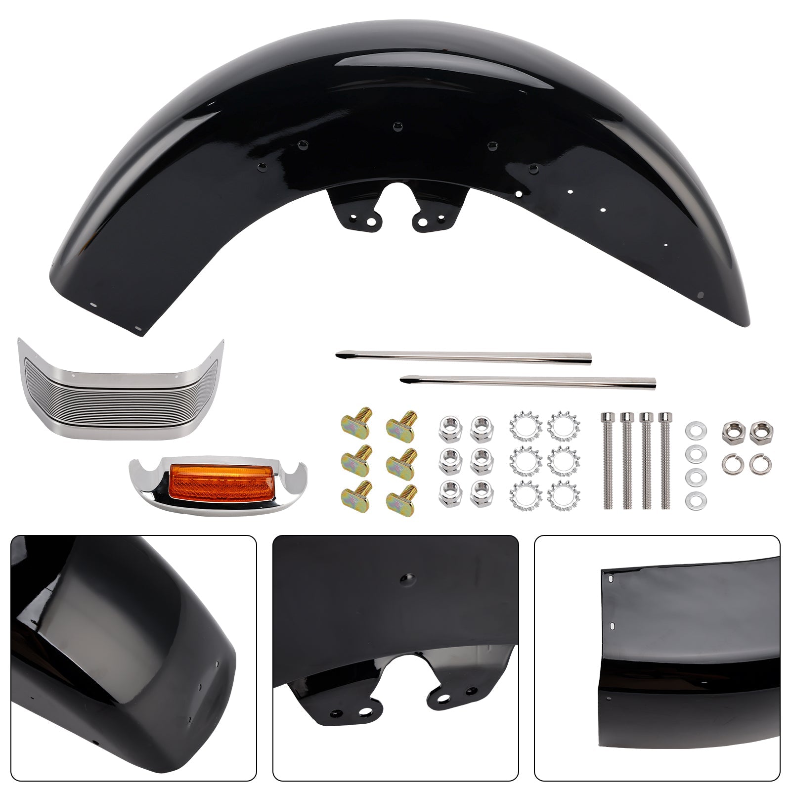 2014-2024 Touring Electra Glide Ultra Limited Steel Front Fender Mudguard