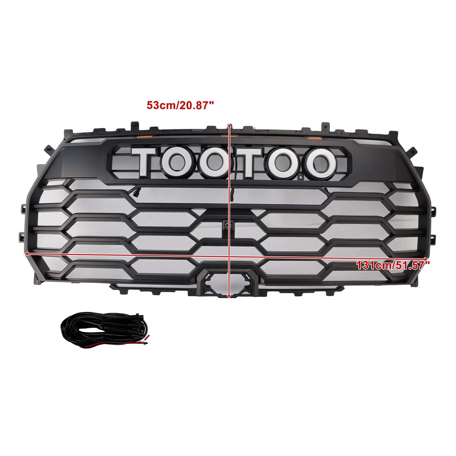 Matte Black Front Grill Grille 53101-0C220 Fit Toyota Tundra 2022-2025 TRD PRO