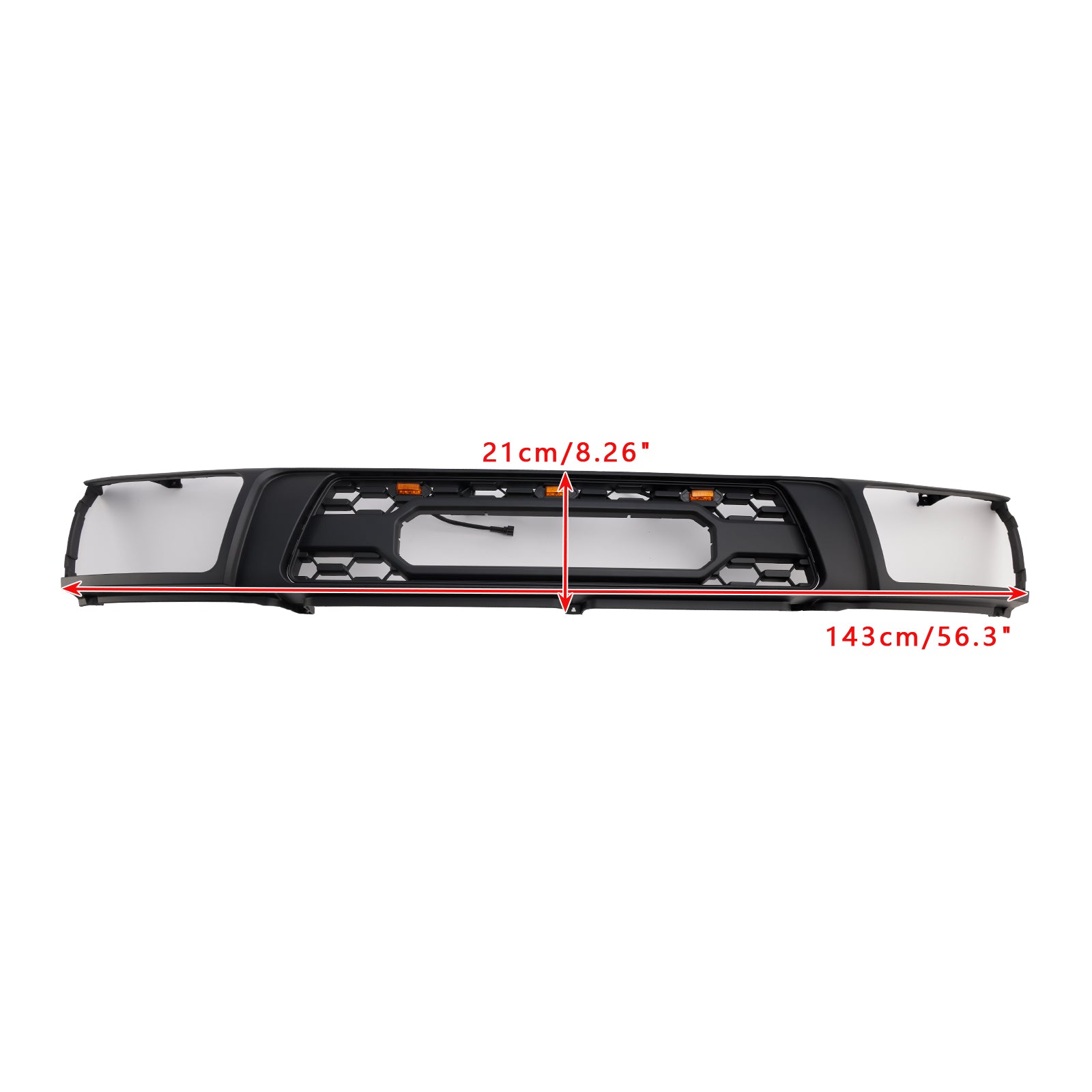 1992-1995 Toyota 4Runner With Led Matte Black Front Bumper Grill Grille