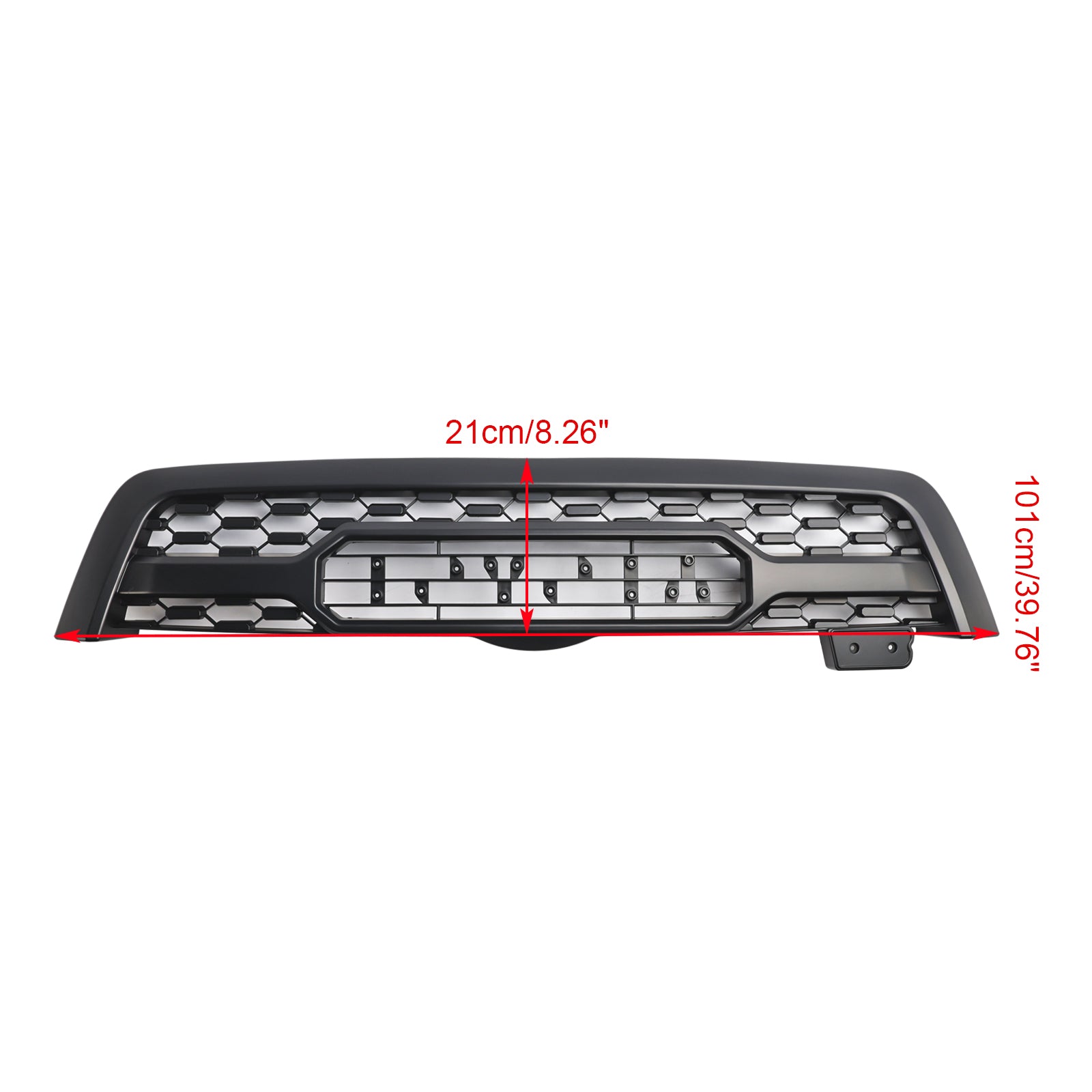 Matte Black Front Bumper Grill Grille Fit Toyota Sequoia 2005-2007 W/ Led Light