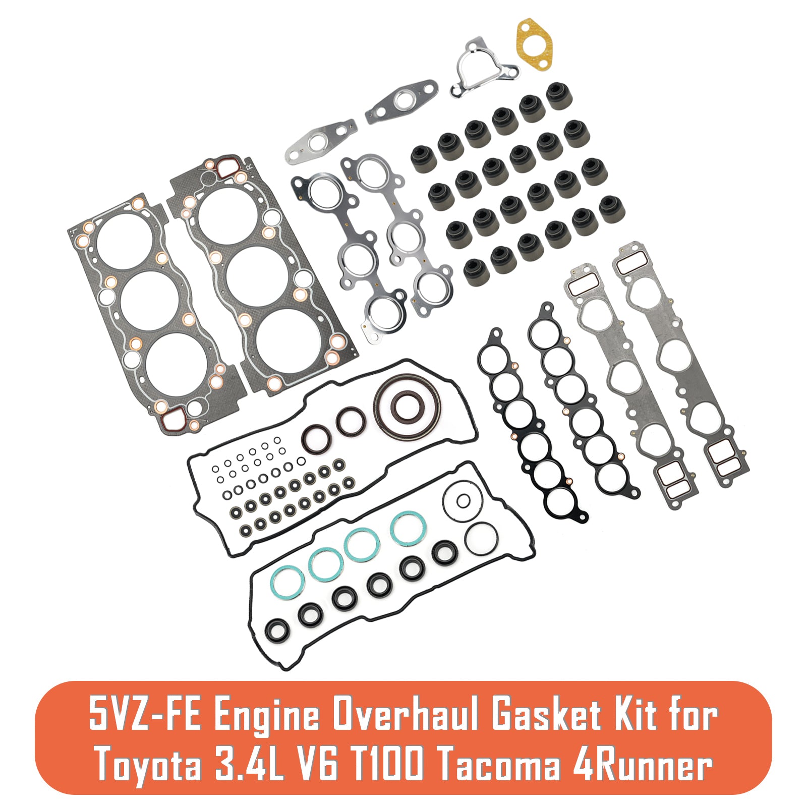 1996-2004 Toyota Land Cruiser Prado 5VZ-FE Engine Overhaul Gasket Kit 04111-62130