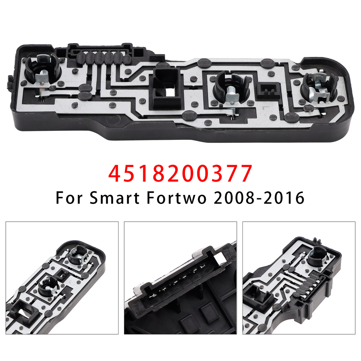 Left Taillight Lamp Bulb Socket Panel 4518200377 For Smart Fortwo 2008-2016