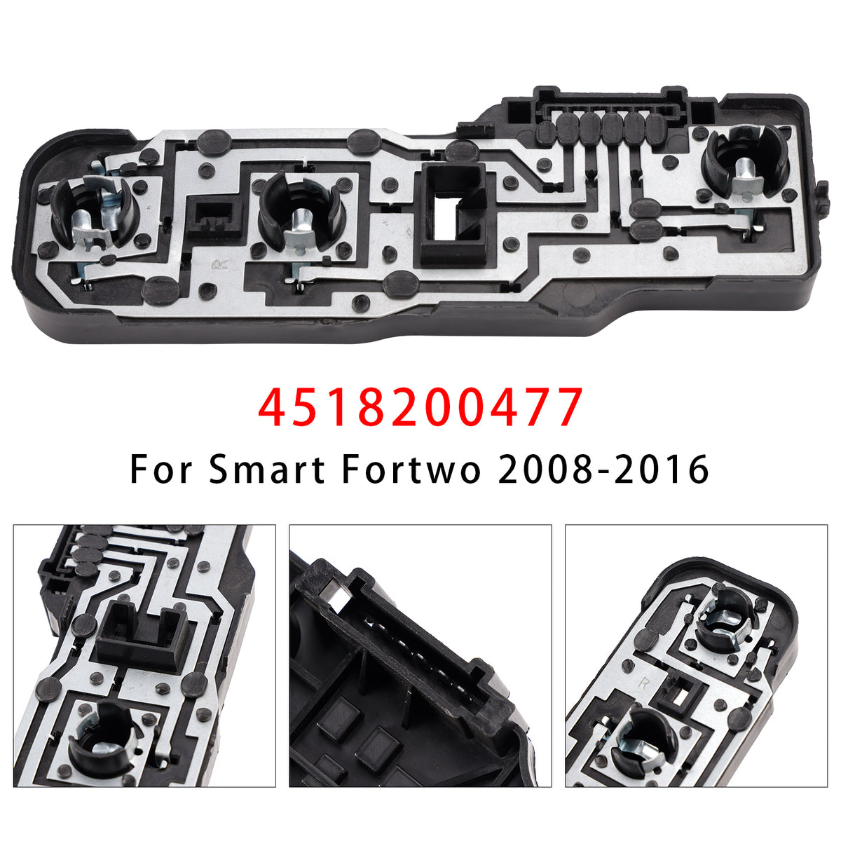 Right Taillight Lamp Bulb Socket Panel 4518200477 For Smart Fortwo 2008-2016