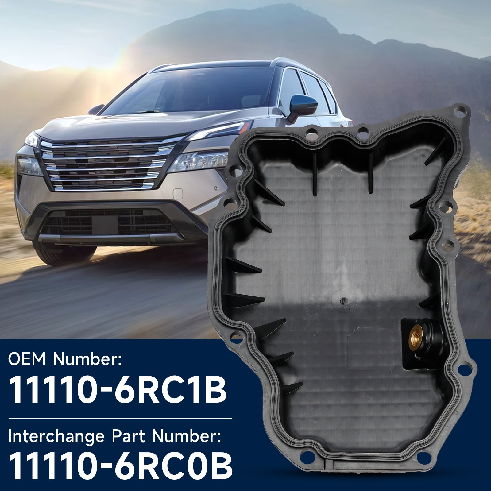 Engine Oil Pan 11110-6RC1B For Nissan Rogue 1.5 2023-2024