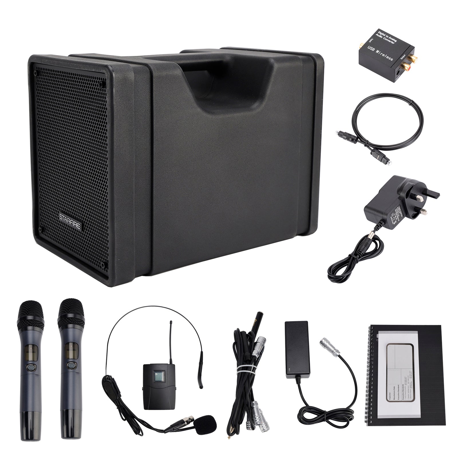 CX-10 Portable Megaphone Wireless Portable PA Speaker System FM Loudspeaker