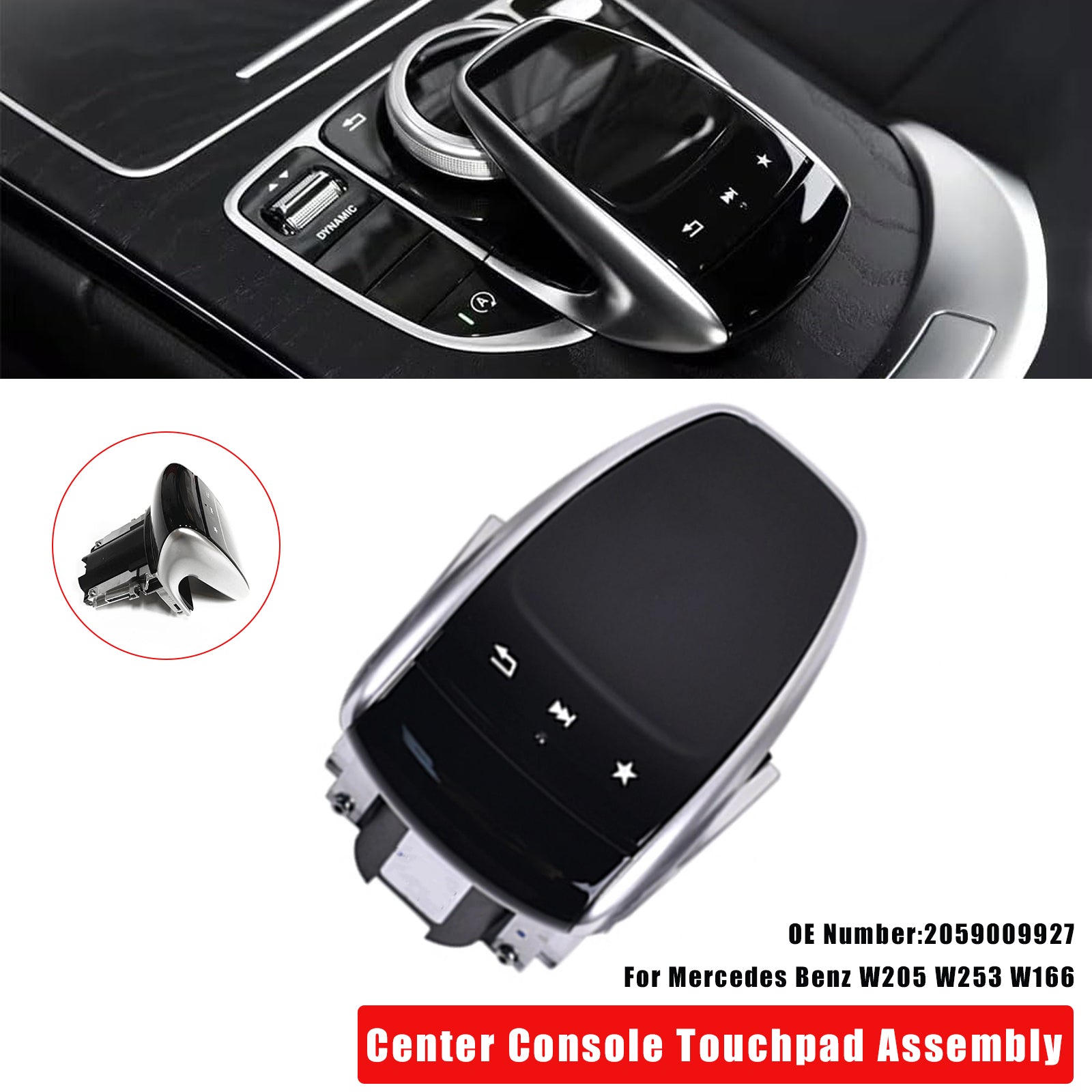 2015-2021 Mercedes Benz GLC W253 Center Console Touchpad Assembly 2059009927