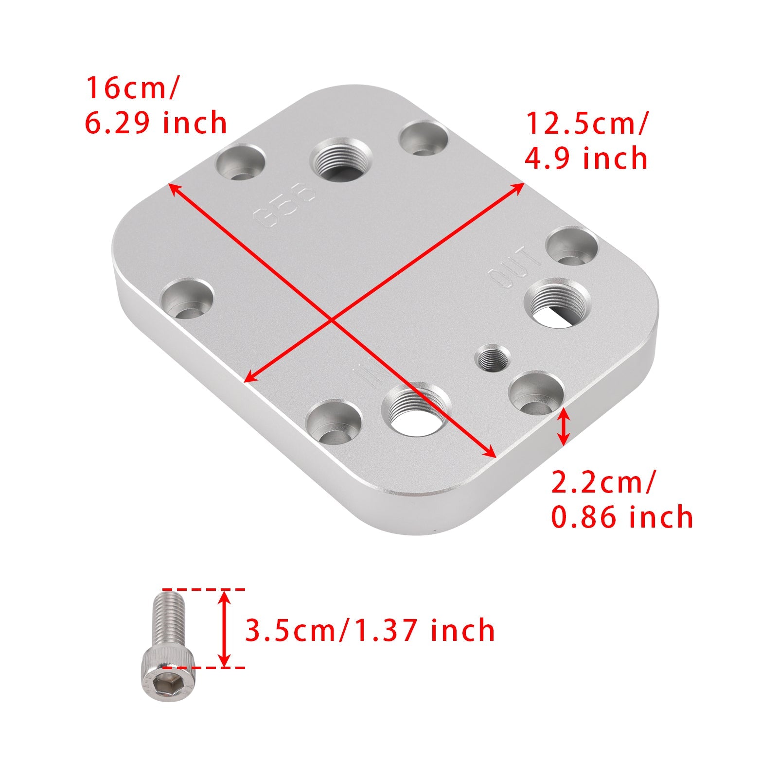 3 Ports PTO Cooler Cover 1/8 NPT For Ram 1/8 NPT 1500 2500 3500 4000 4500 G56