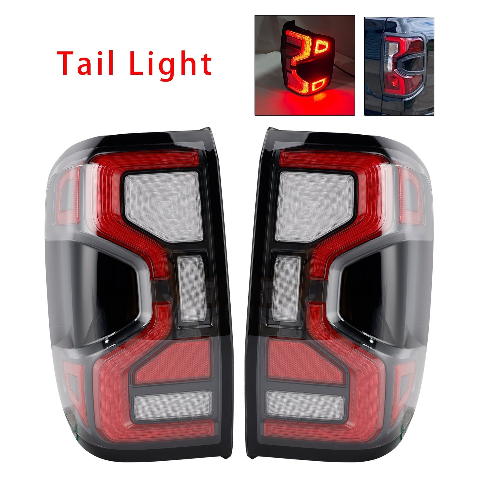 2022+ Ford Ranger Left+Right LED Rear Tail Light Assembly
