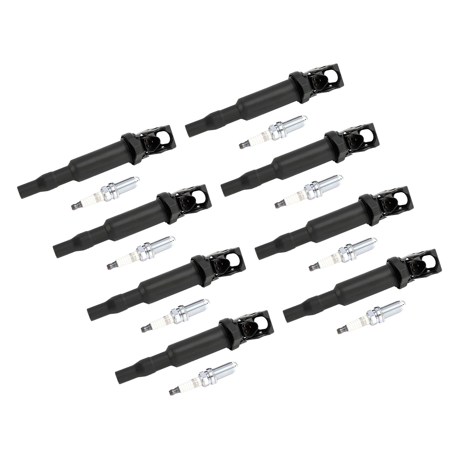 2012-2016 BMW 650I (XDRIVE) M5 M6 4.4L V8 8X 점화 코일 +점화 플러그 UF592