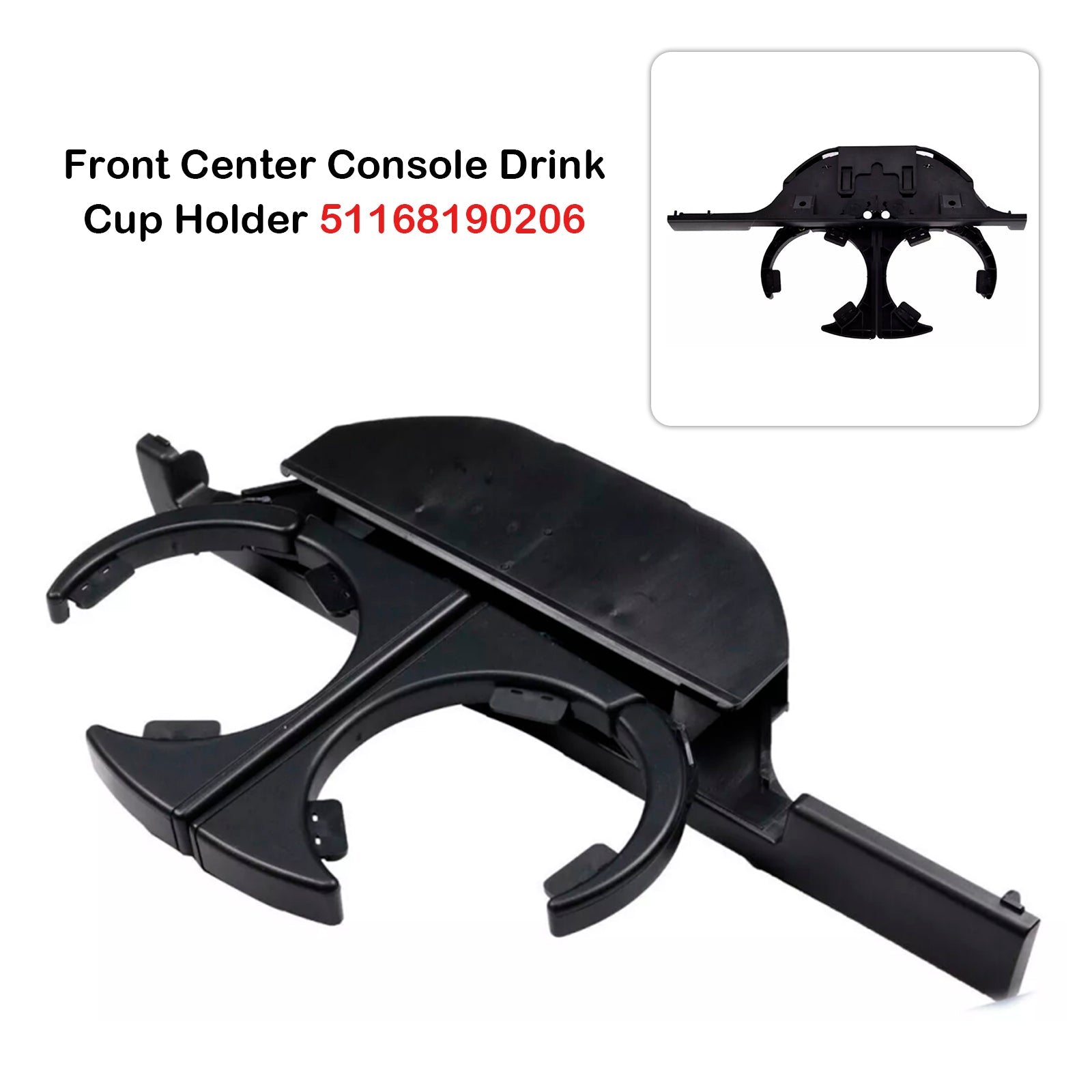 Front Center Console Drink Cup Holder 51168190206 For BMW E39 5 Series (RHD)