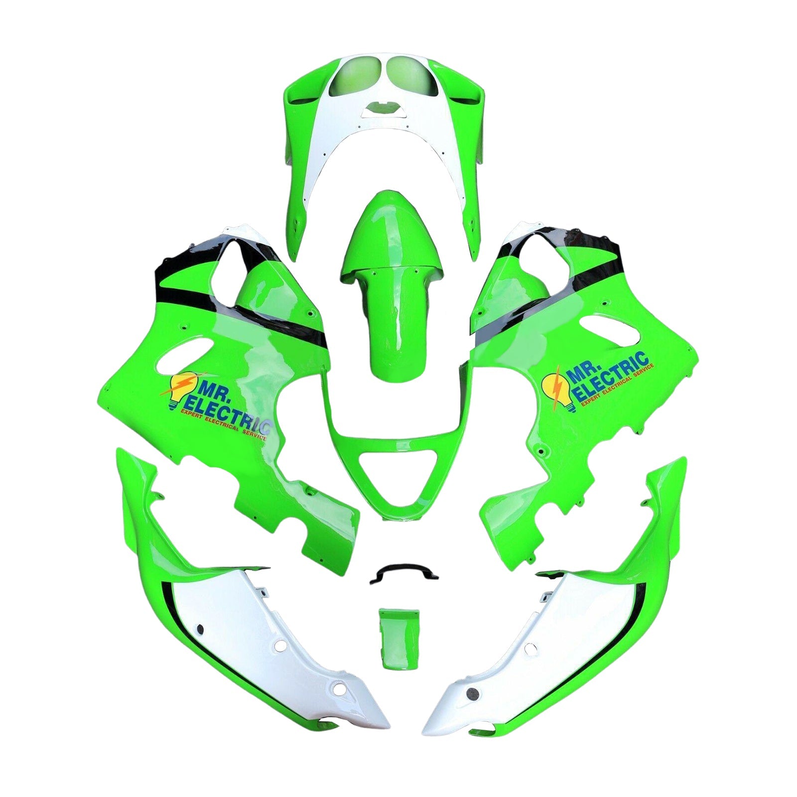 가와사키 ZX-7R 1996-2003 페어링 키트 차체 플라스틱 복근