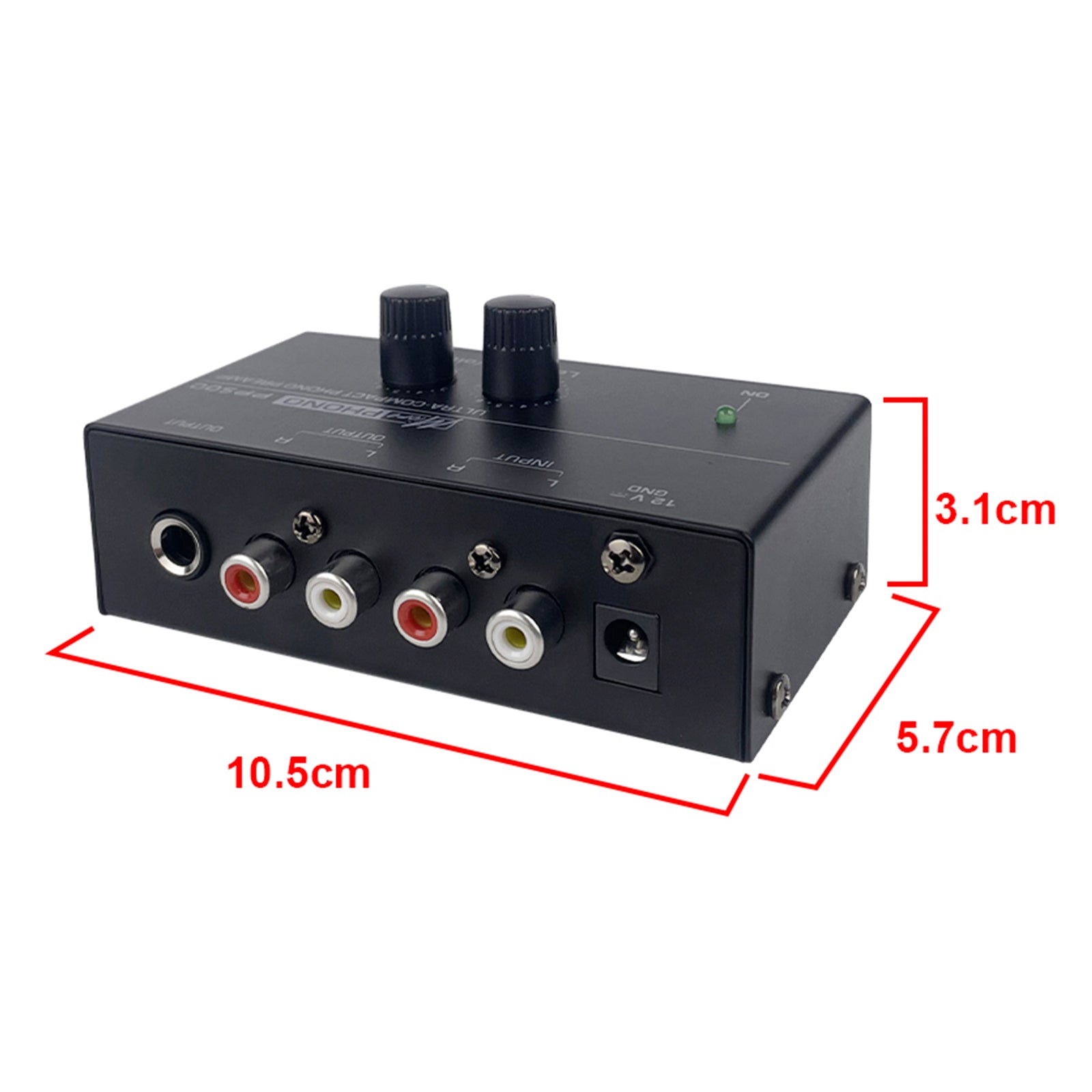 PP500 Phono Preamp Preamplifier 12V Level Volume Control for LP Vinyl Turntable