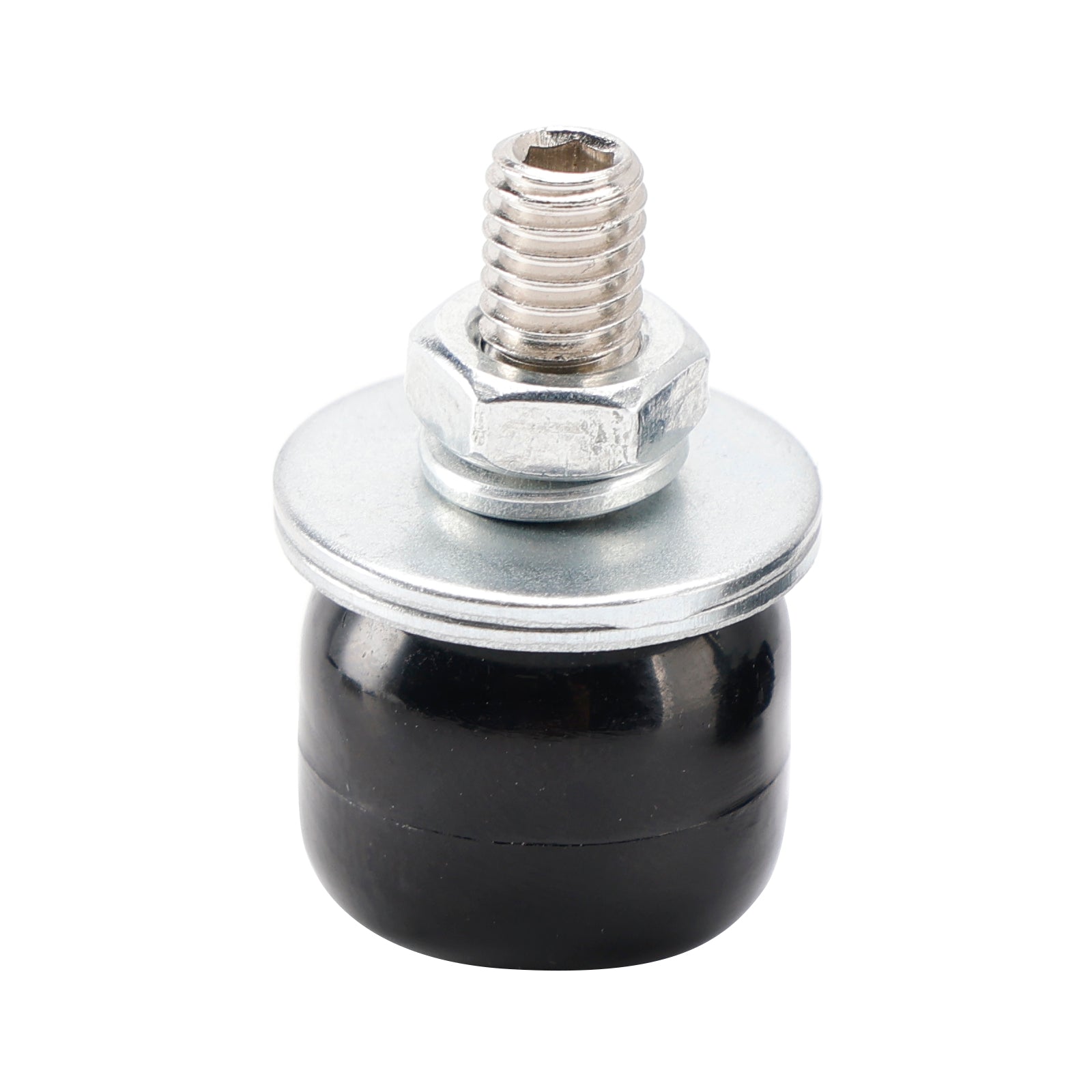 M6 Plastic Custom Head Skull License Plate Frame Screws Bolts Hardware Black X2