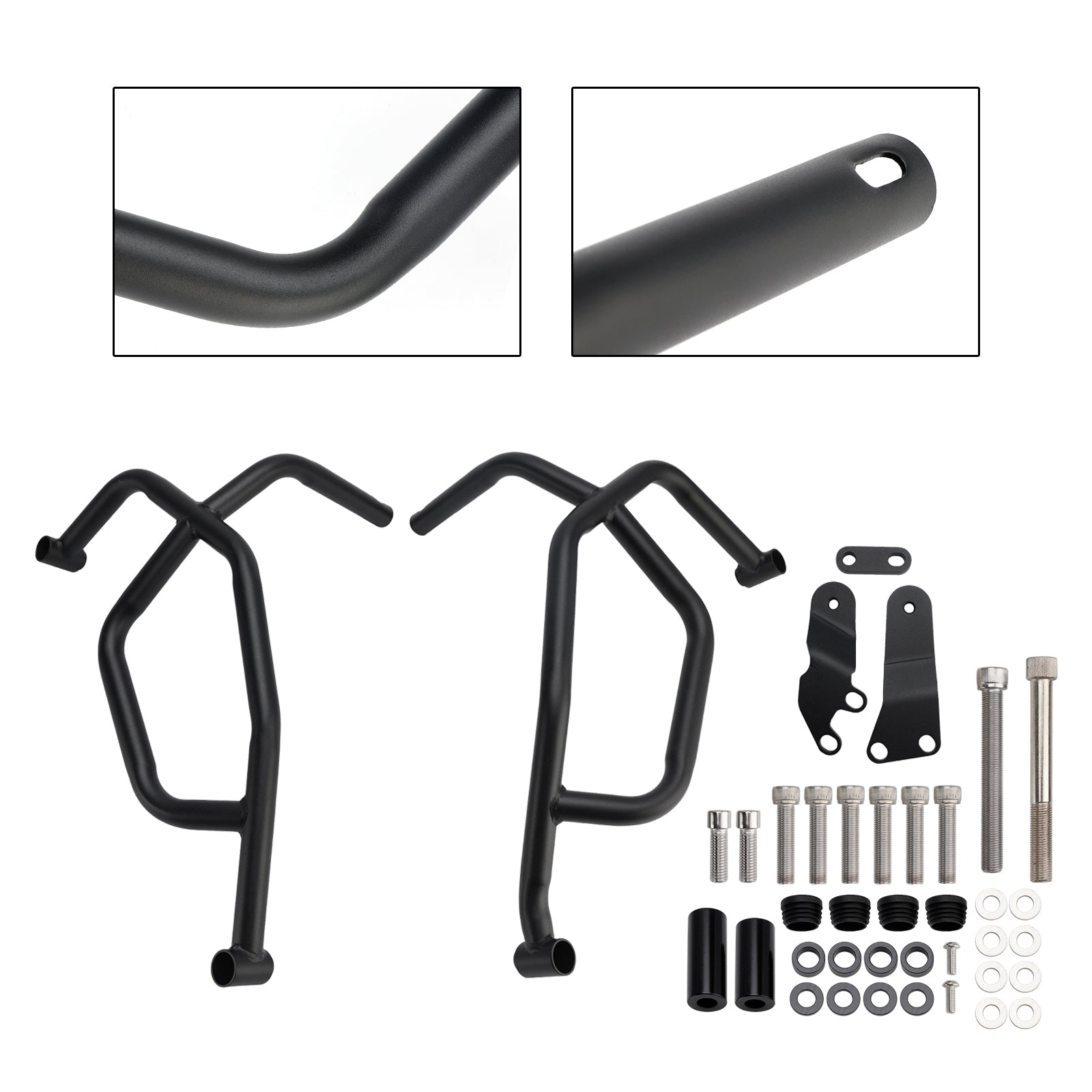 2021-2025 Yamaha Tracer 7 Crash Bar Lower Engine Guard Steel Frame Fit Black