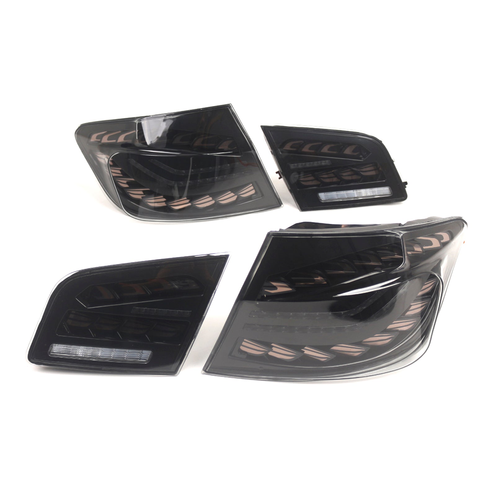 2010-2016 BMW 6th Gen 5-Series5F10 F18 M5 L&R Smoked LED Tail Lights Rear Lamp Assembly