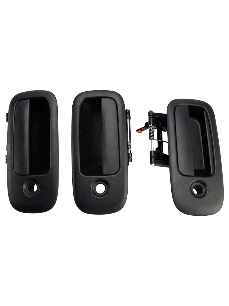 3PCs Front Exterior Door Handle Set For Chevrolet Express 1500 2500 1996-2009