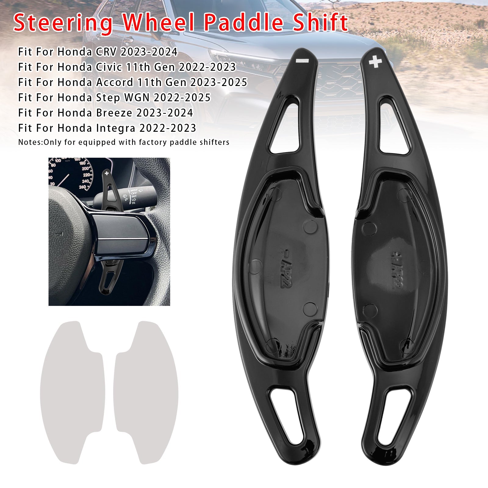 Steering Wheel Paddle Shifter Extension For Honda CRV Civic 11