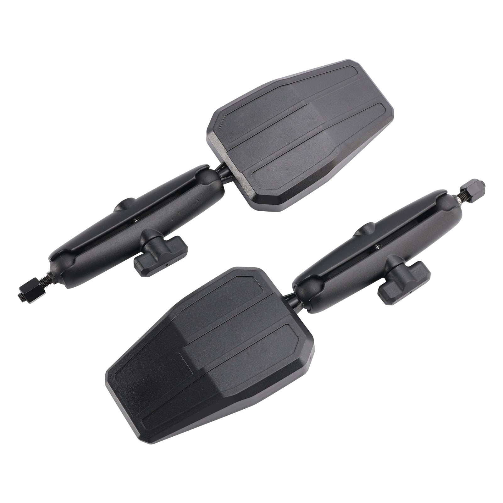 Pair Motorcycle Folding Adventure Mirrors Rearview Mirror For ATV Dirt Bike