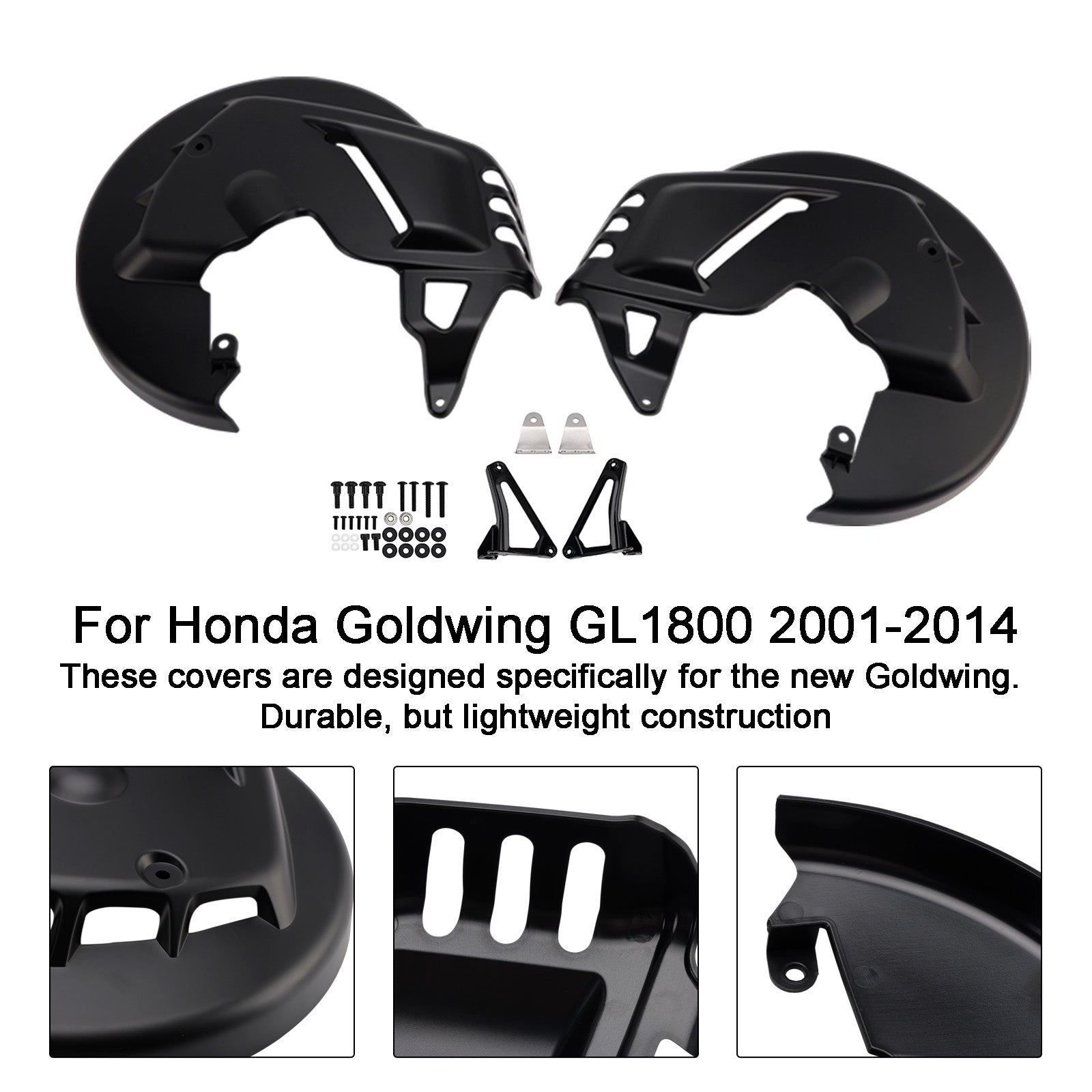 2001-2015 For Honda Goldwing and Goldwing Tour models Front Brake Disc Rotor Covers