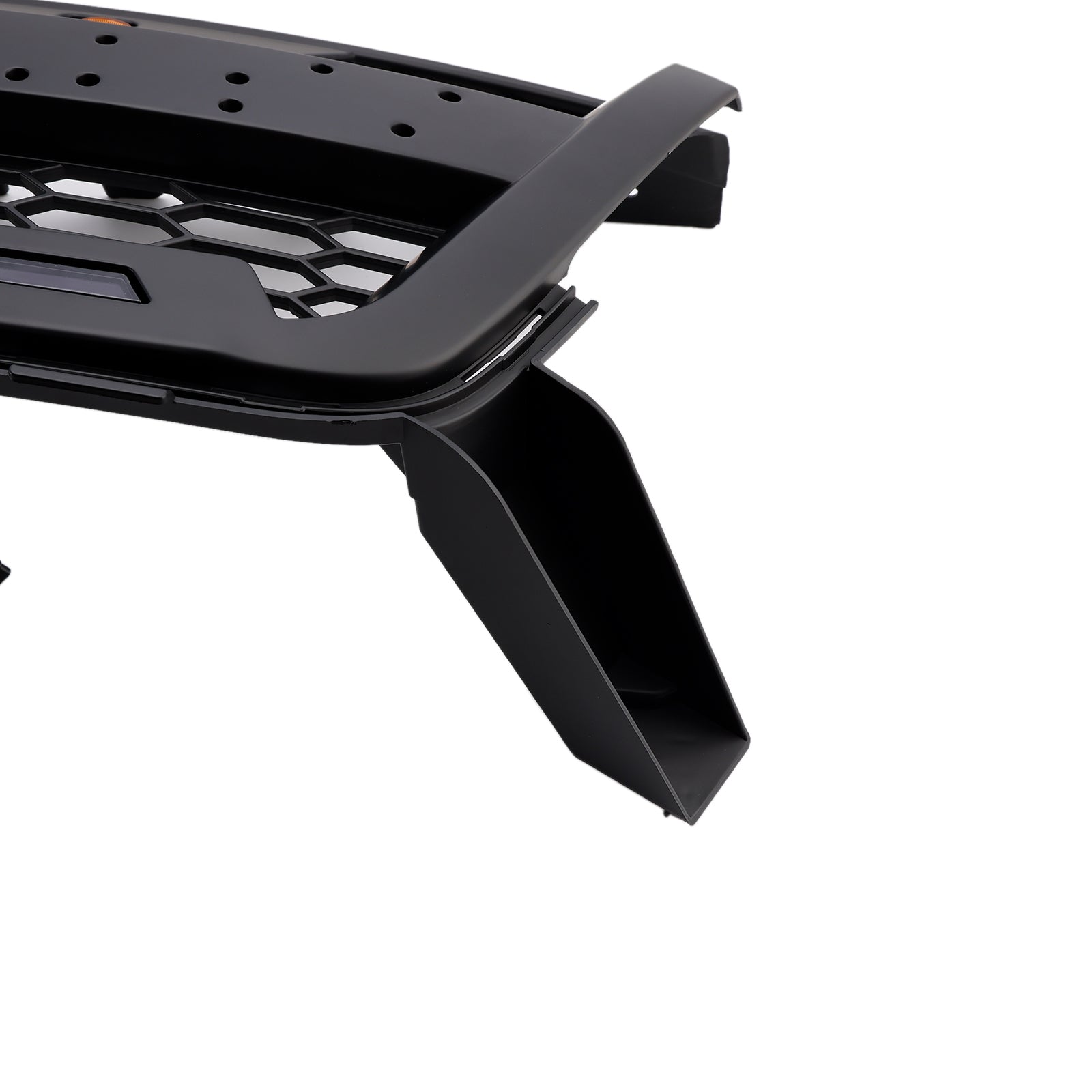 Matte Black Front Bumper Grille Grill Fit Chevy Colorado 2016-2020 W//LED