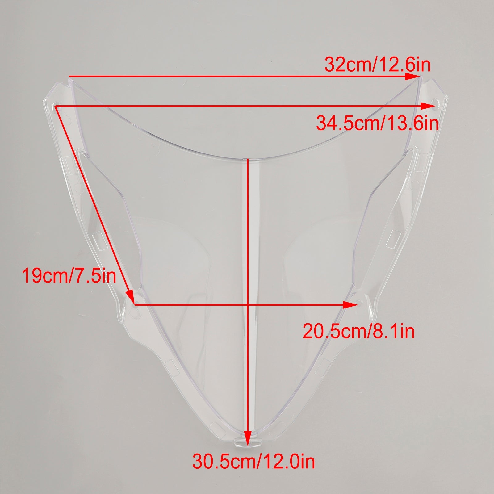 kawasaki ZX-6R 2024 용 앞 유리 윈드 스크린