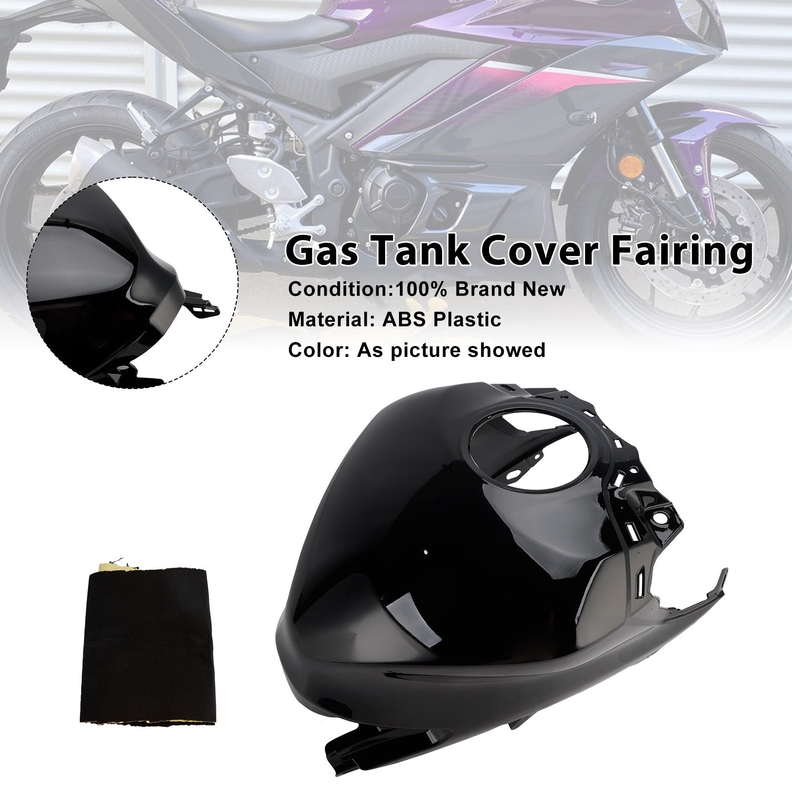 Gas Tank Cover Fairing Protector For Yamaha YZF-R3 R25 2025-2026
