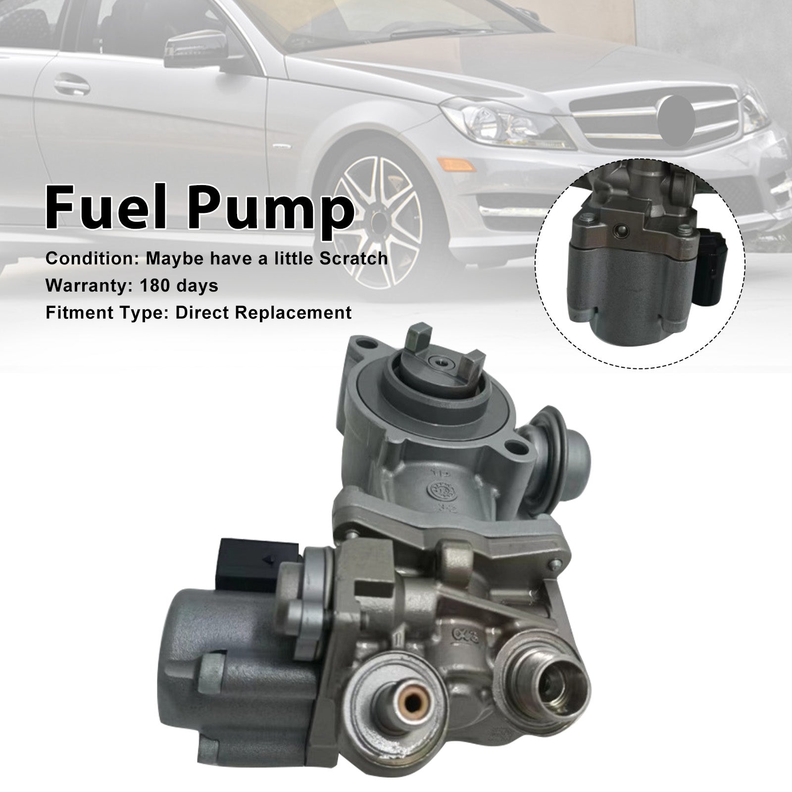High Pressure Fuel Pump A2710703501 Fit Mercedes-Benz C250 SLK250 L4 2012-2014