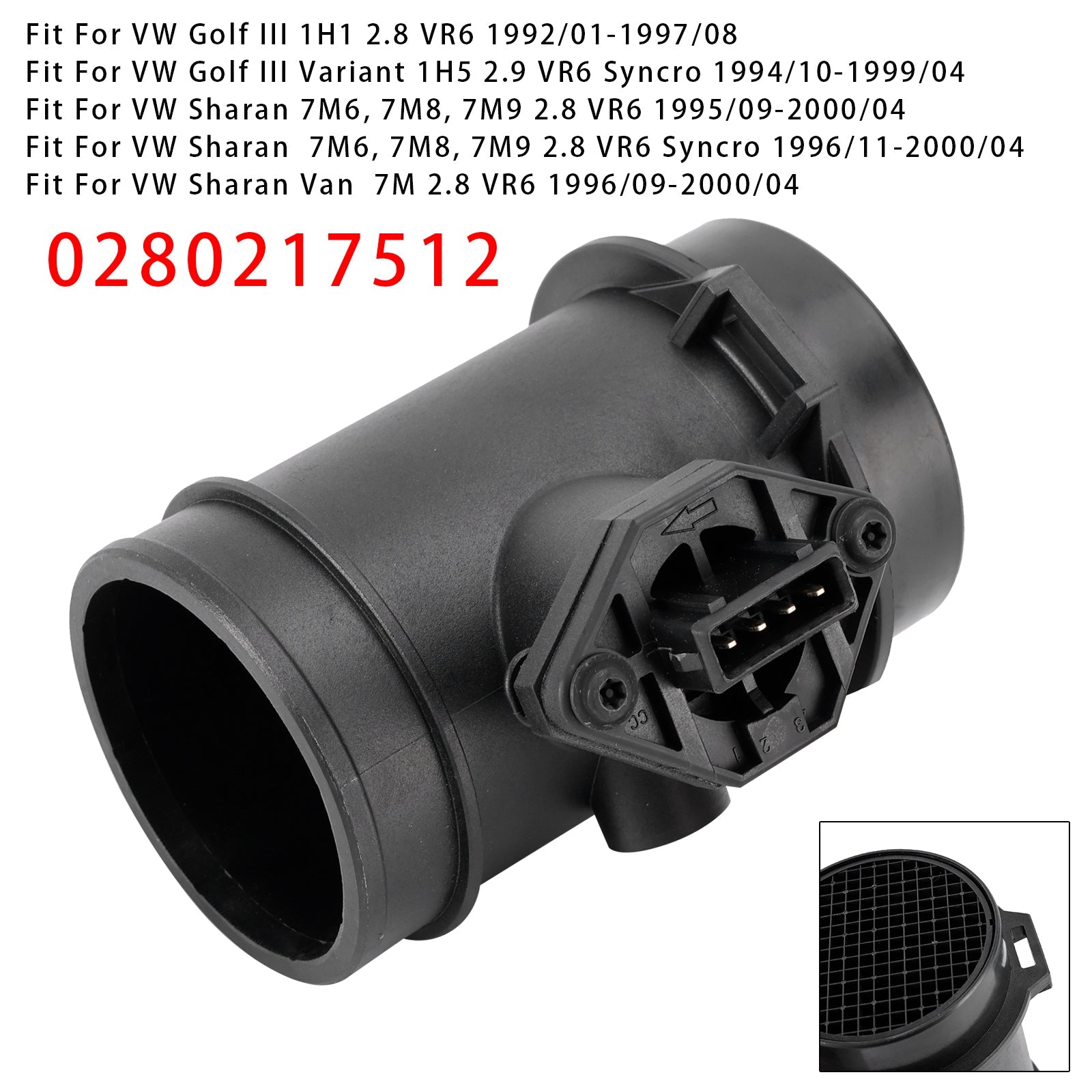 Mass Air Flow Meter Sensor For Ford Galaxy VW Golf III VR6 Sharan 0280217512
