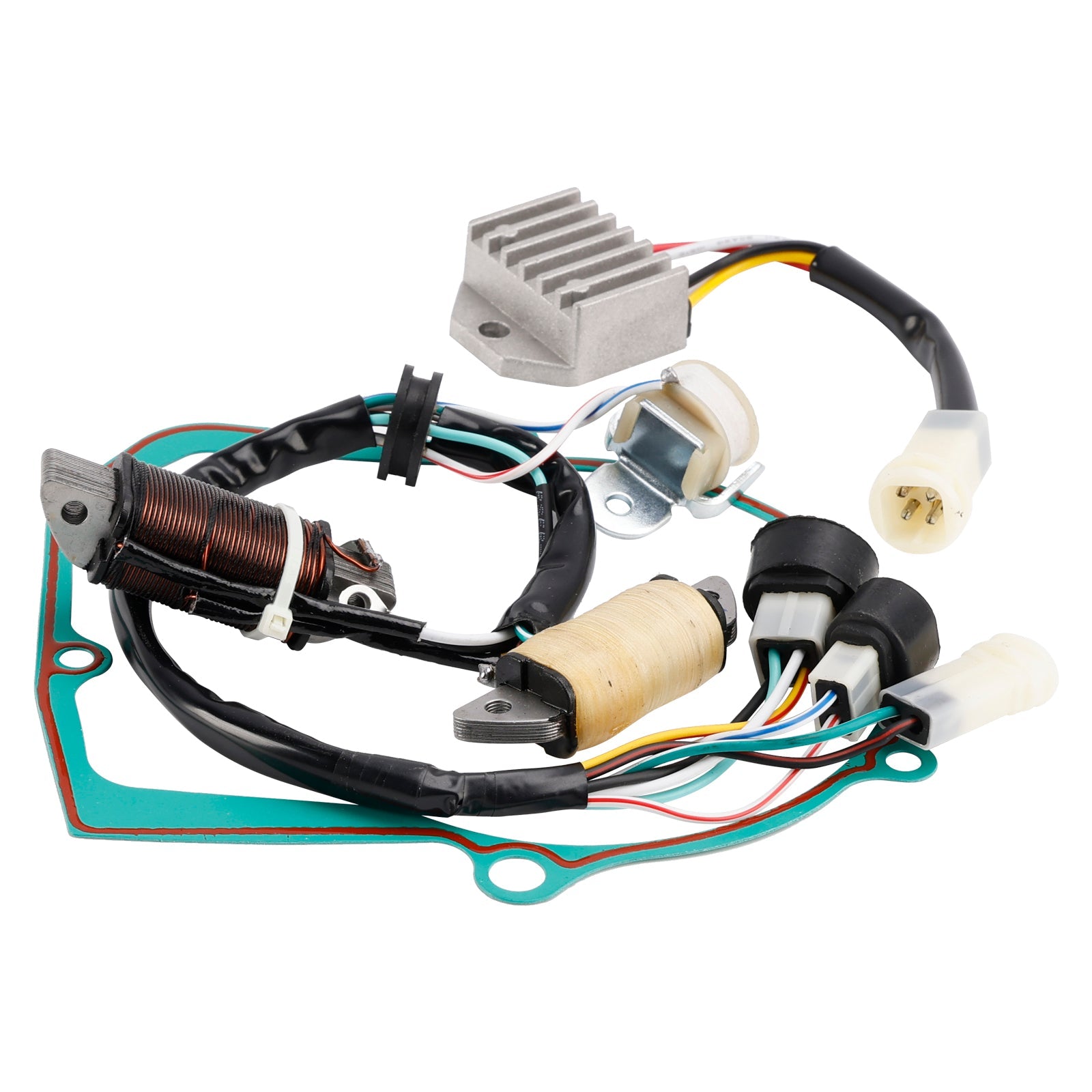 1989-1992 Yamaha YFM100 Champ 100 STATOR GENERATOR REGULATOR RECTIFIER GASKET 3GB-85560-10