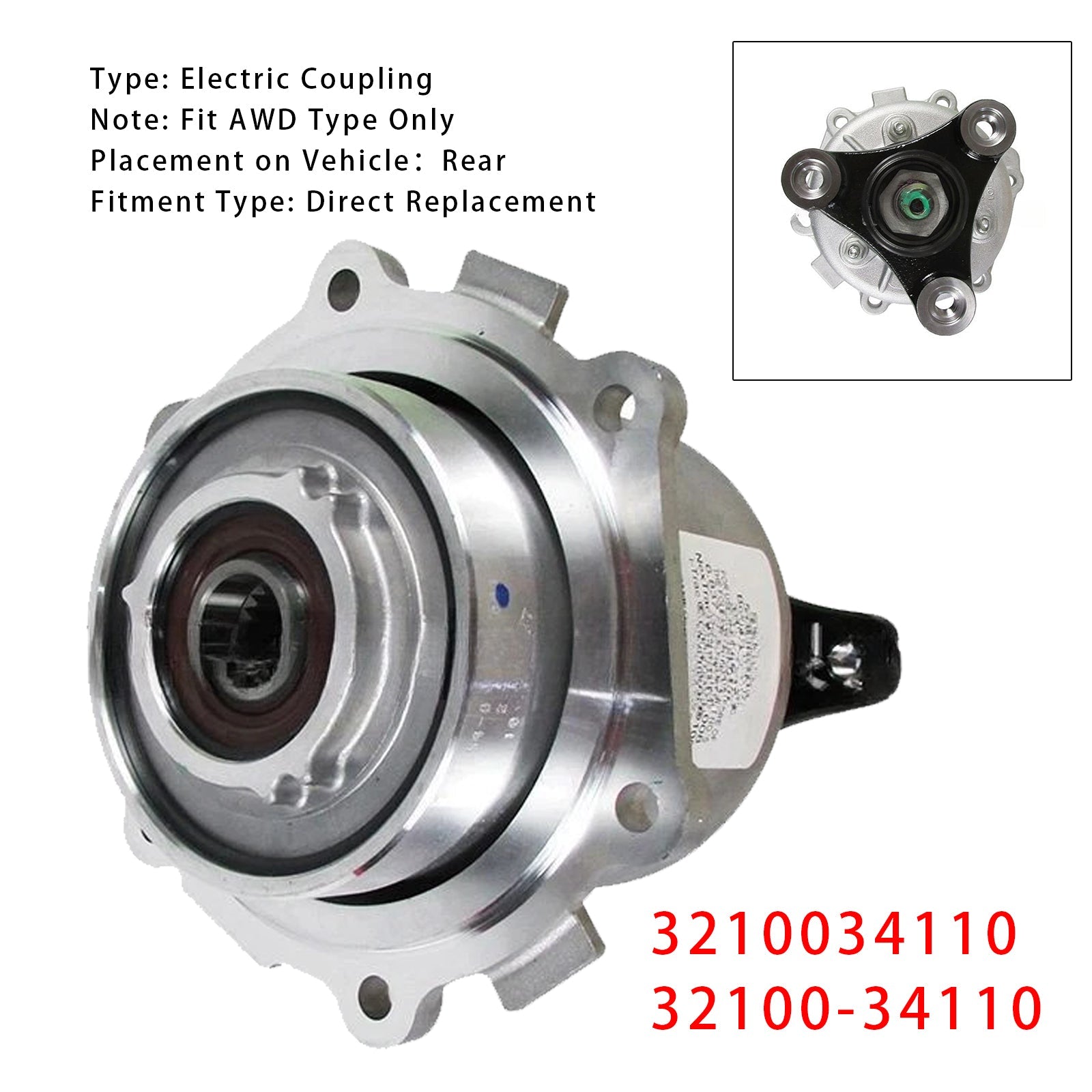 02/2014~12/2018 Ssangyong ACTYON KYRON KORANDO C Electric Coupling 3210034110 32100-34110