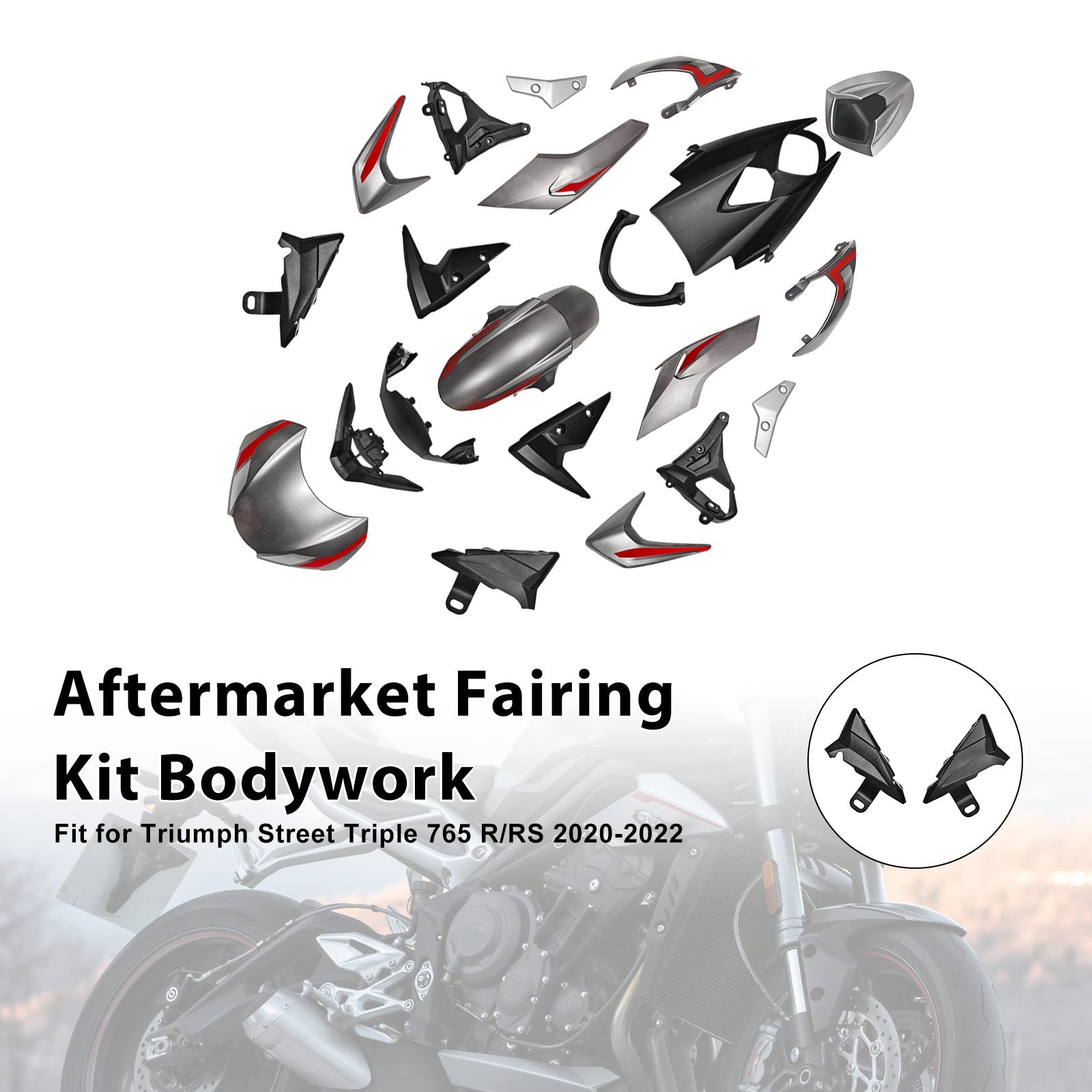 2020-2022 for Street Triple 765 R/RS Injection Bodywork Fairing Kit