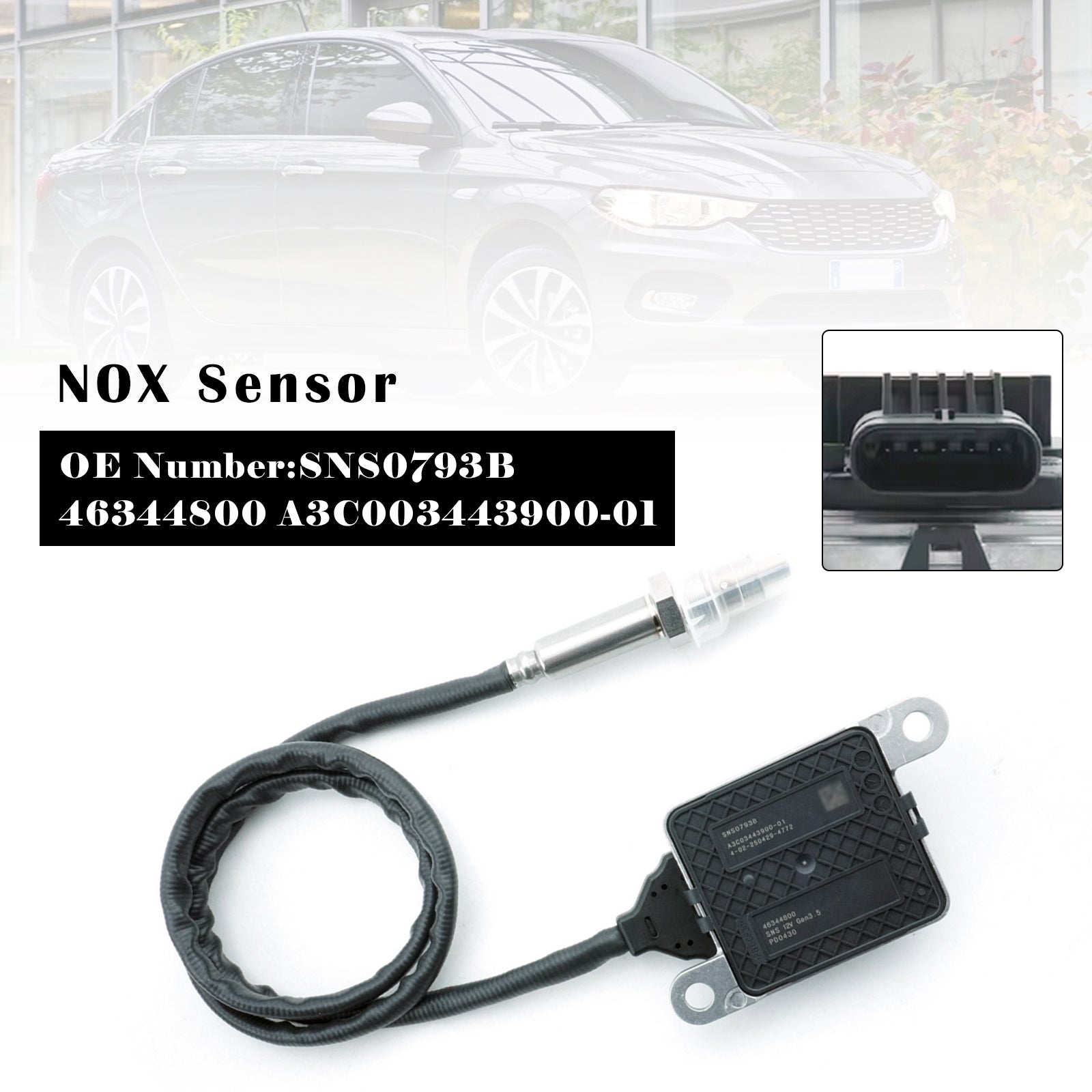 NOX Sensor SNS0793B 46344800 For Fiat Doblo Tipo 500L 1.6 D Fiorino 1.3 D Multijet
