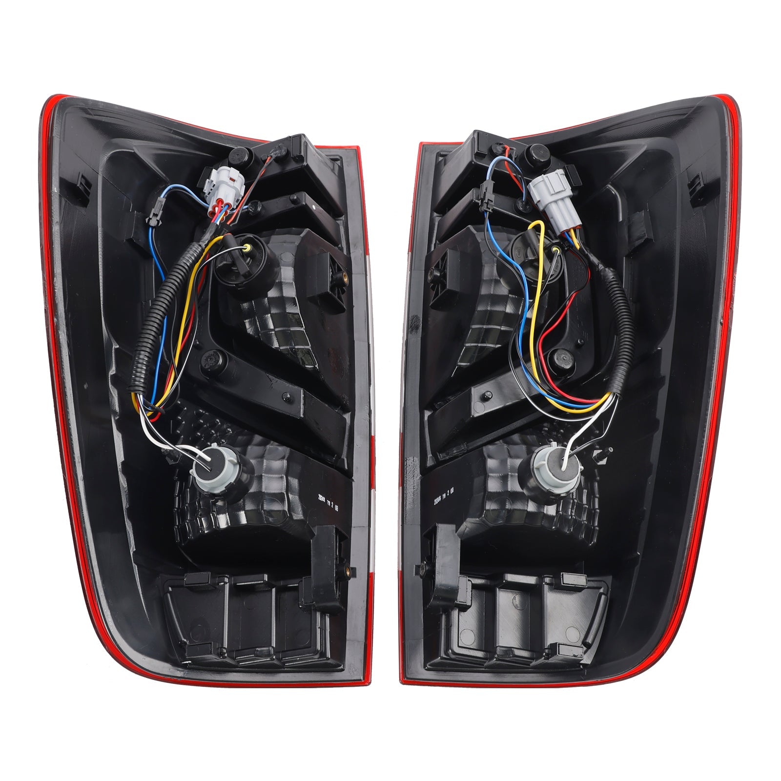 Pair Tail Light Lamp For Nissan NAVARA NP300 D23 3D Stripe Bar LED 2015-202